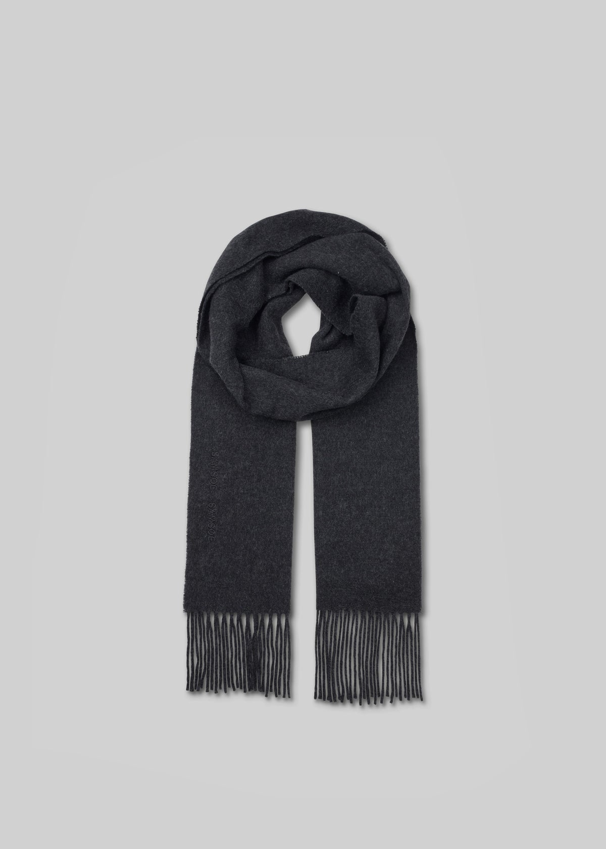 Samsøe Samsøe Sajolly Scarf - Dark Grey Melange