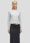 Samsøe Samsøe Sajune LS Cardigan - Light Grey Melange