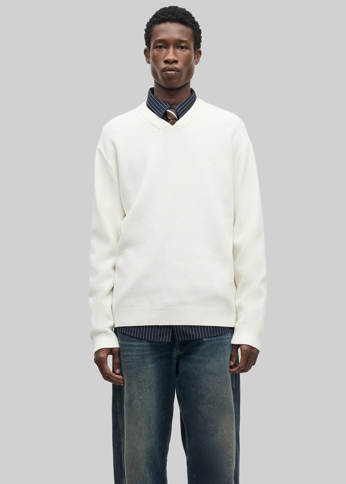 Samsøe Samsøe Saklas V-Neck Sweater - Clear Cream