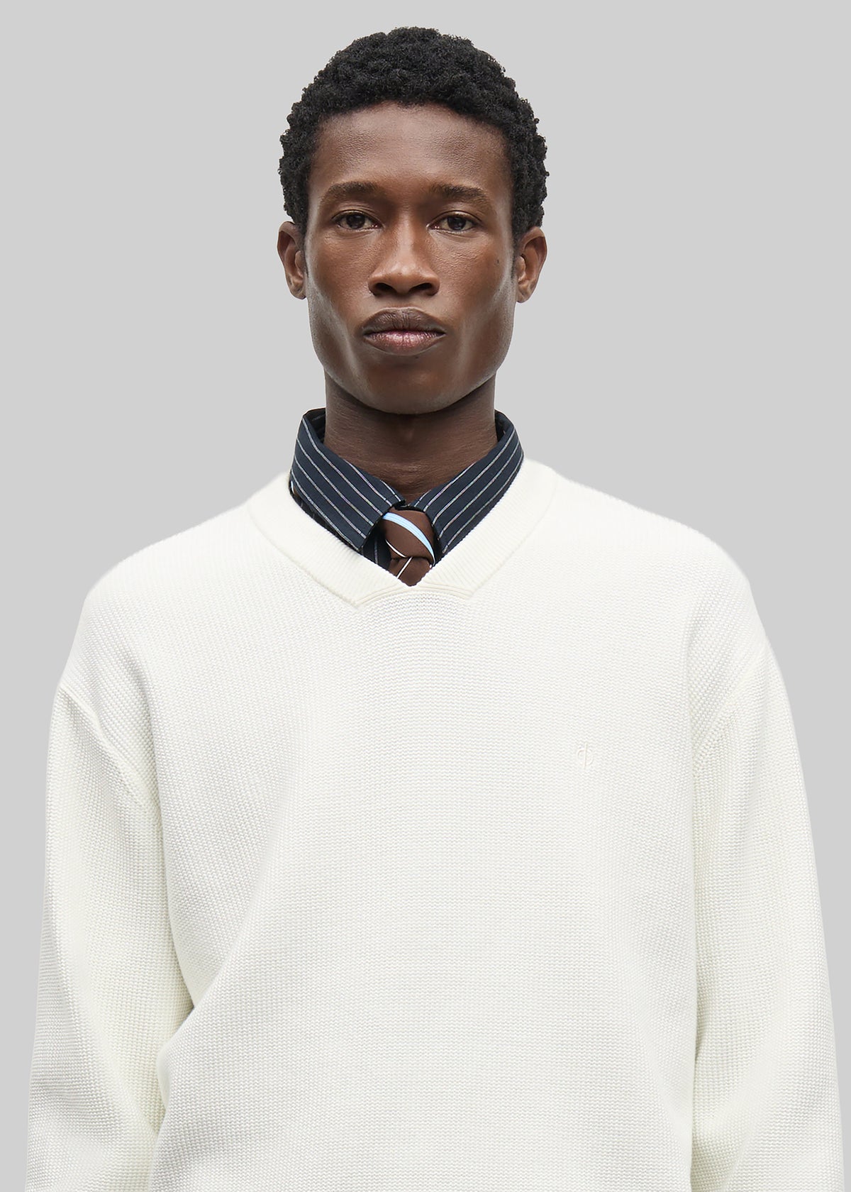 Samsøe Samsøe Saklas V-Neck Sweater - Clear Cream