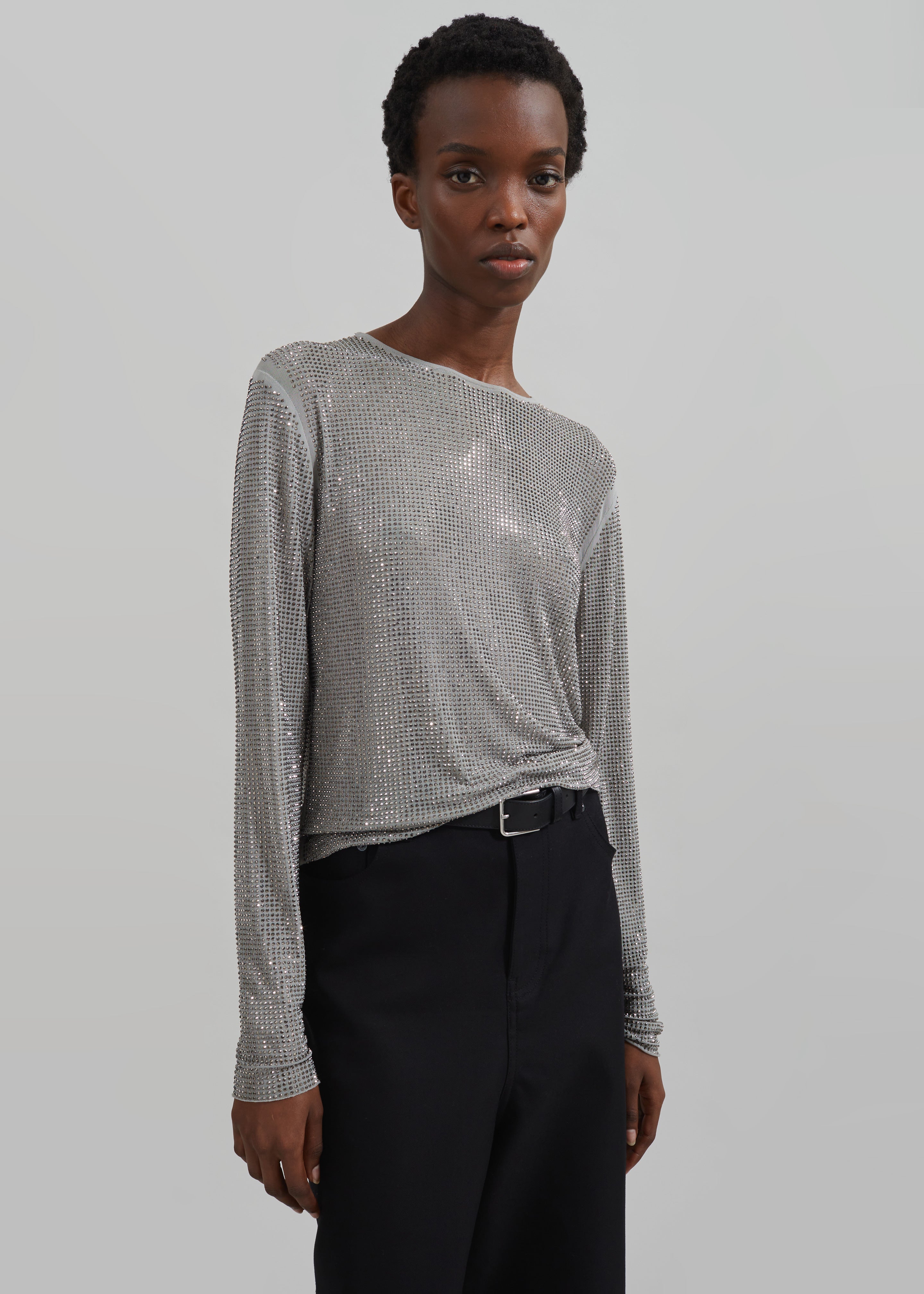 Samsøe Samsøe Samagda Top - Light Grey - 5