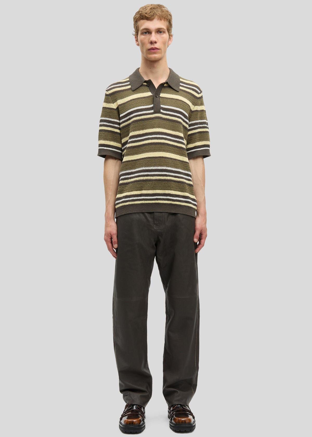 Samsøe Samsøe Samarco Polo Ss - Burnt Olive St. - 4