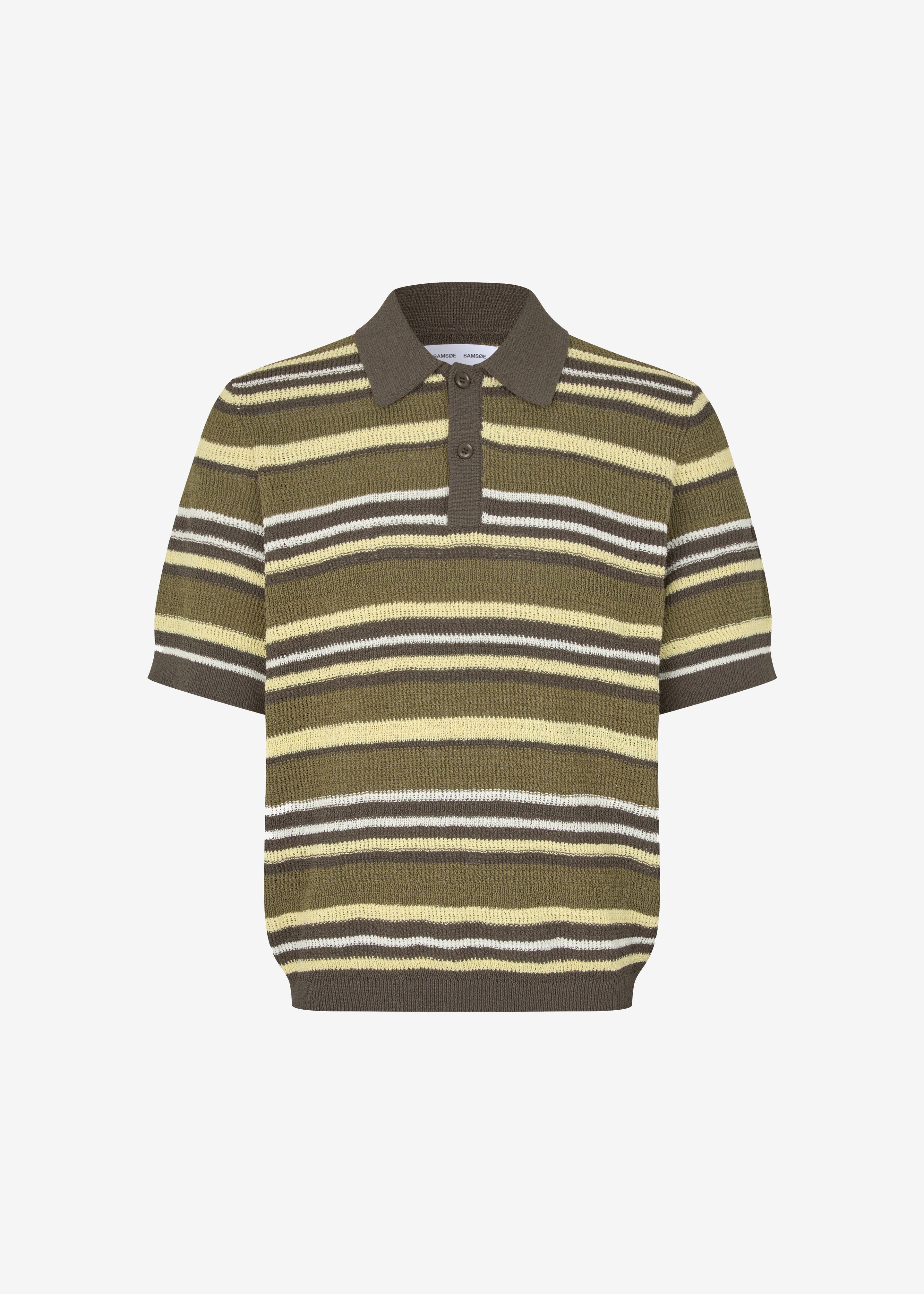 Samsøe Samsøe Samarco Polo Ss - Burnt Olive St. - 6
