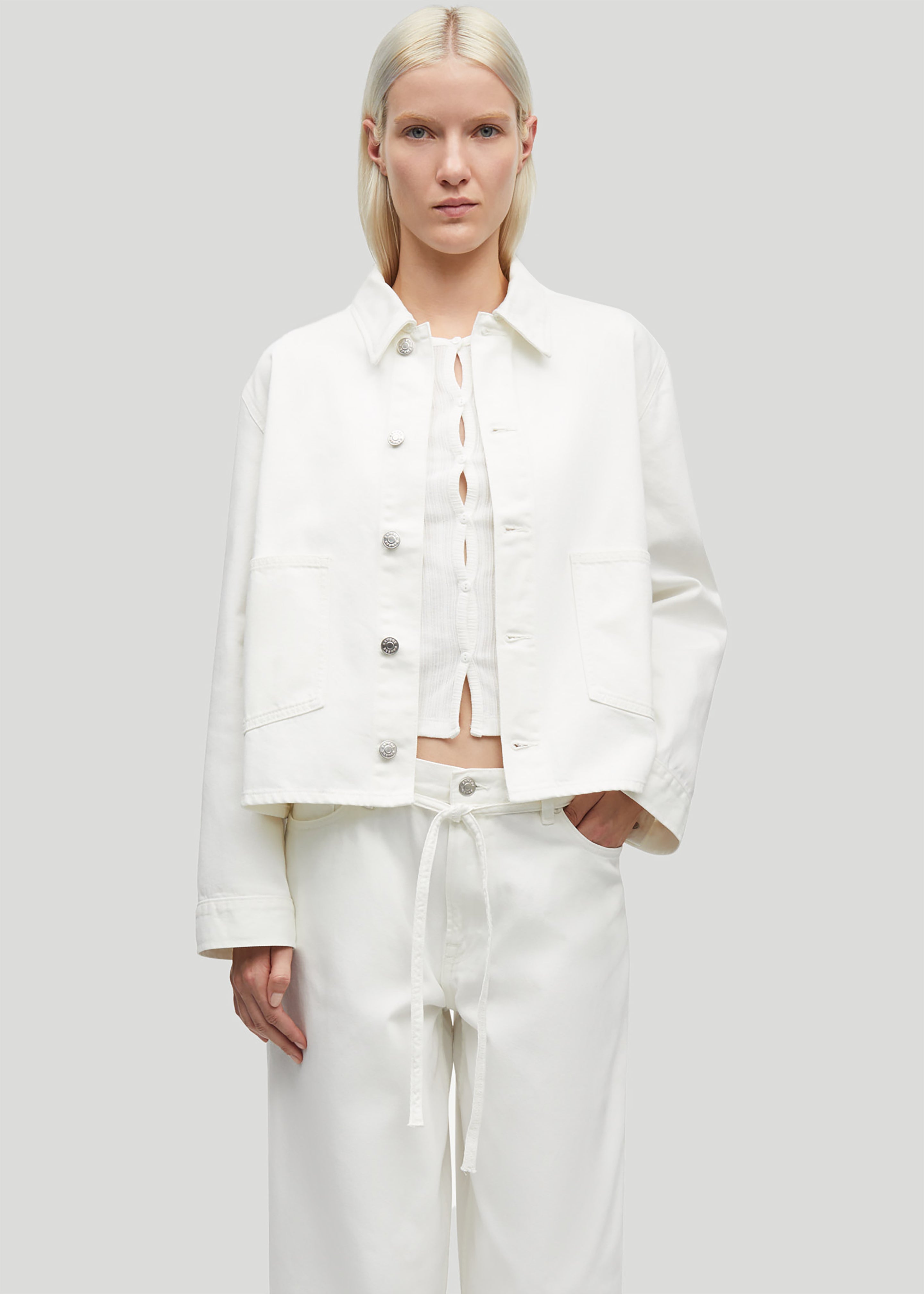 Samsøe Samsøe Sanadina Jacket - White Rock - 4