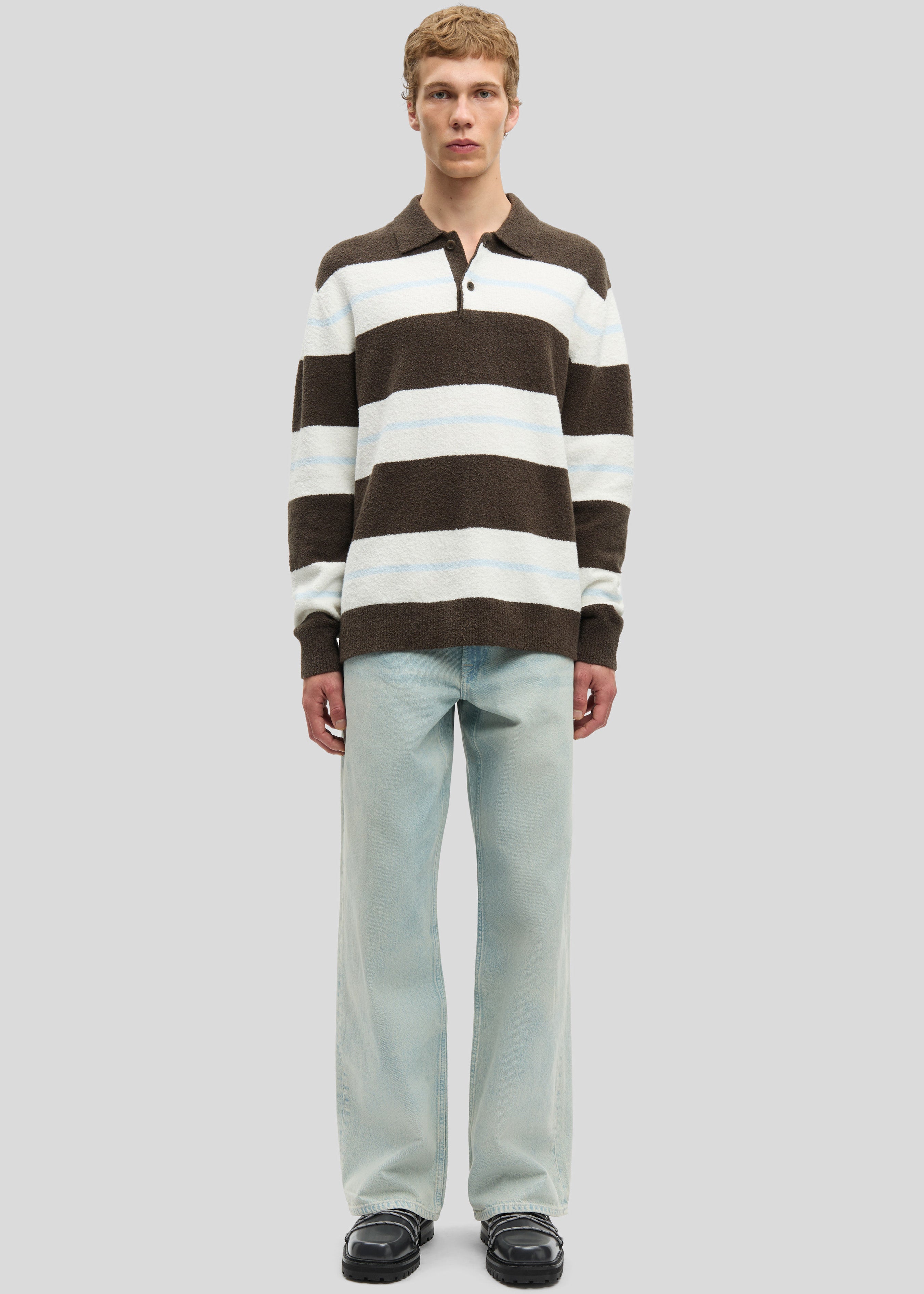 Samsøe Samsøe Sanino Polo - Black Olive St. - 4