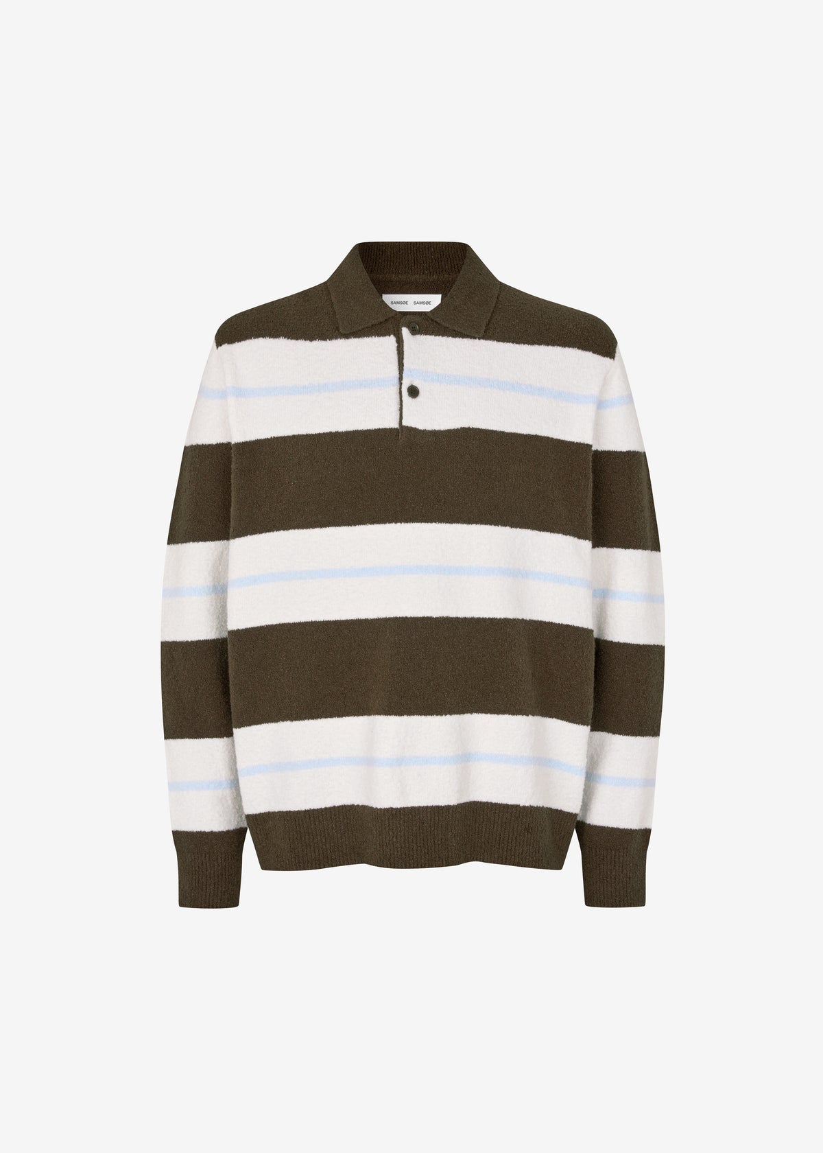 Samsøe Samsøe Sanino Polo - Black Olive St. - 6