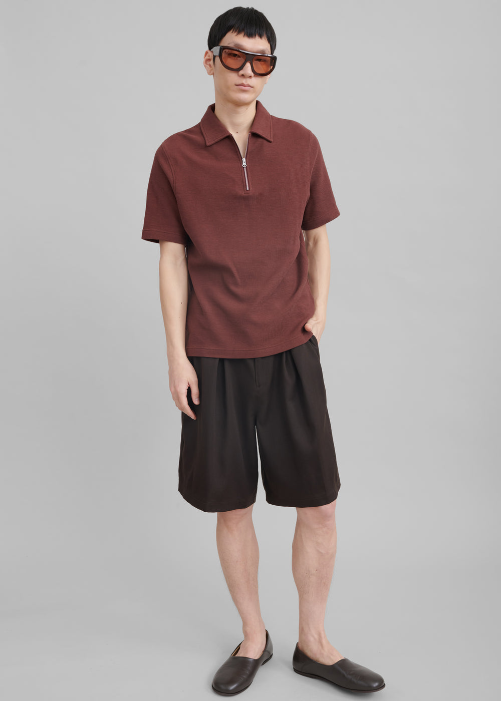 Samsøe Samsøe Saolli Hz Polo - Brown Stone
