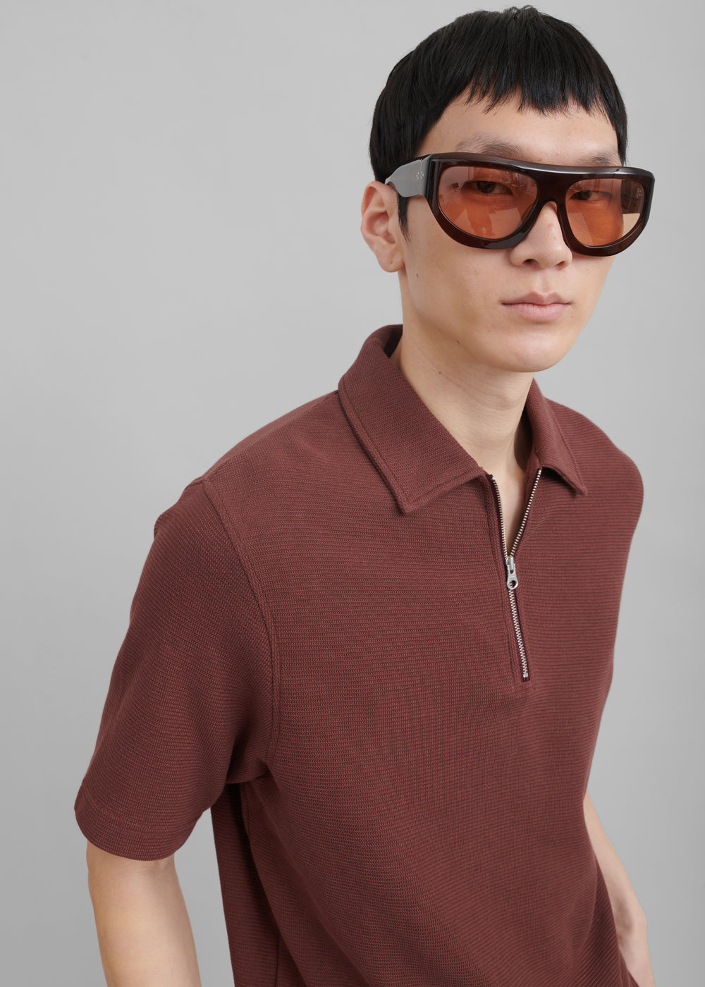 Samsøe Samsøe Saolli Hz Polo - Brown Stone - 1