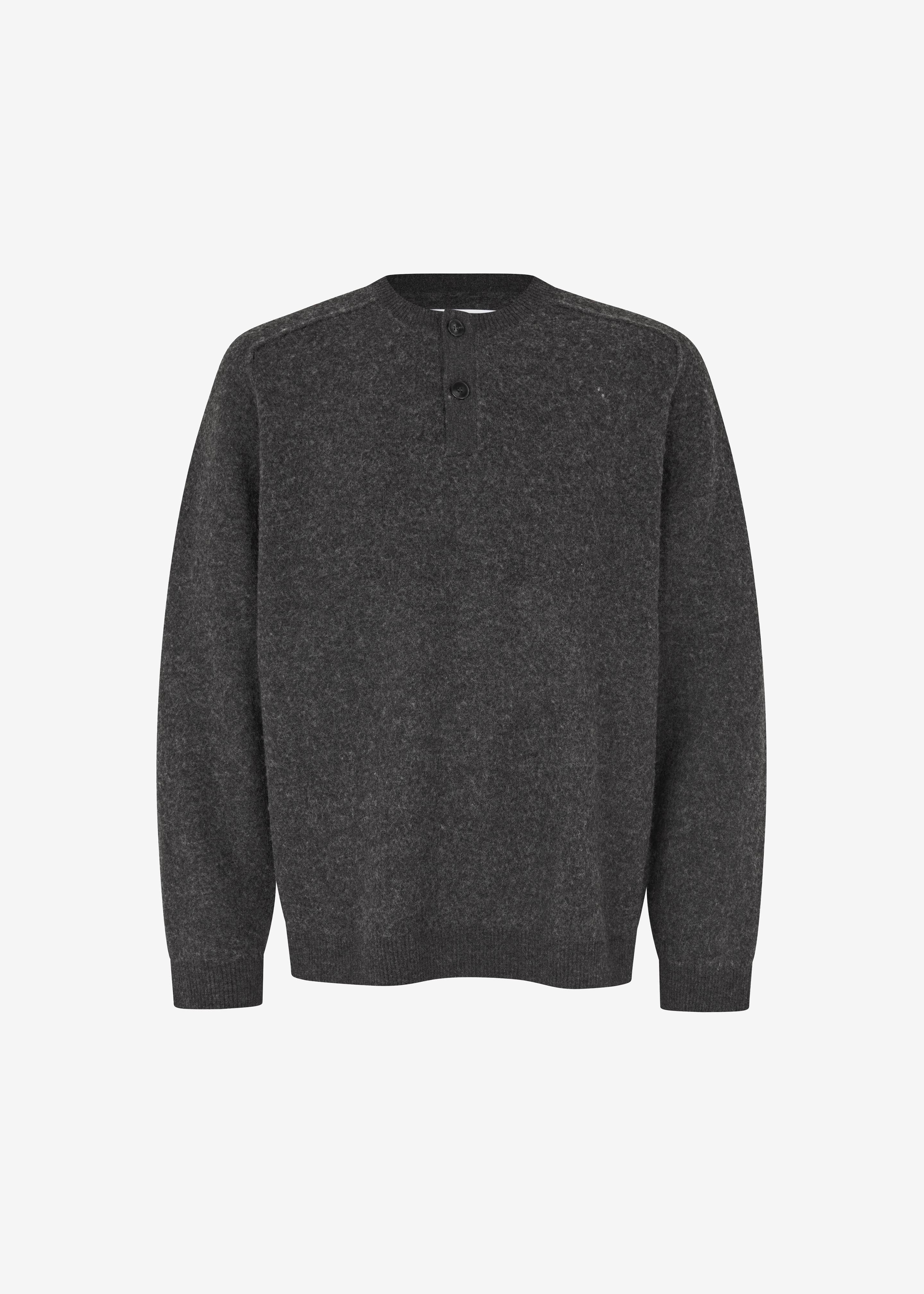 Samsøe Samsøe Sarick Sweater - Dark Grey Melange – The Frankie Shop