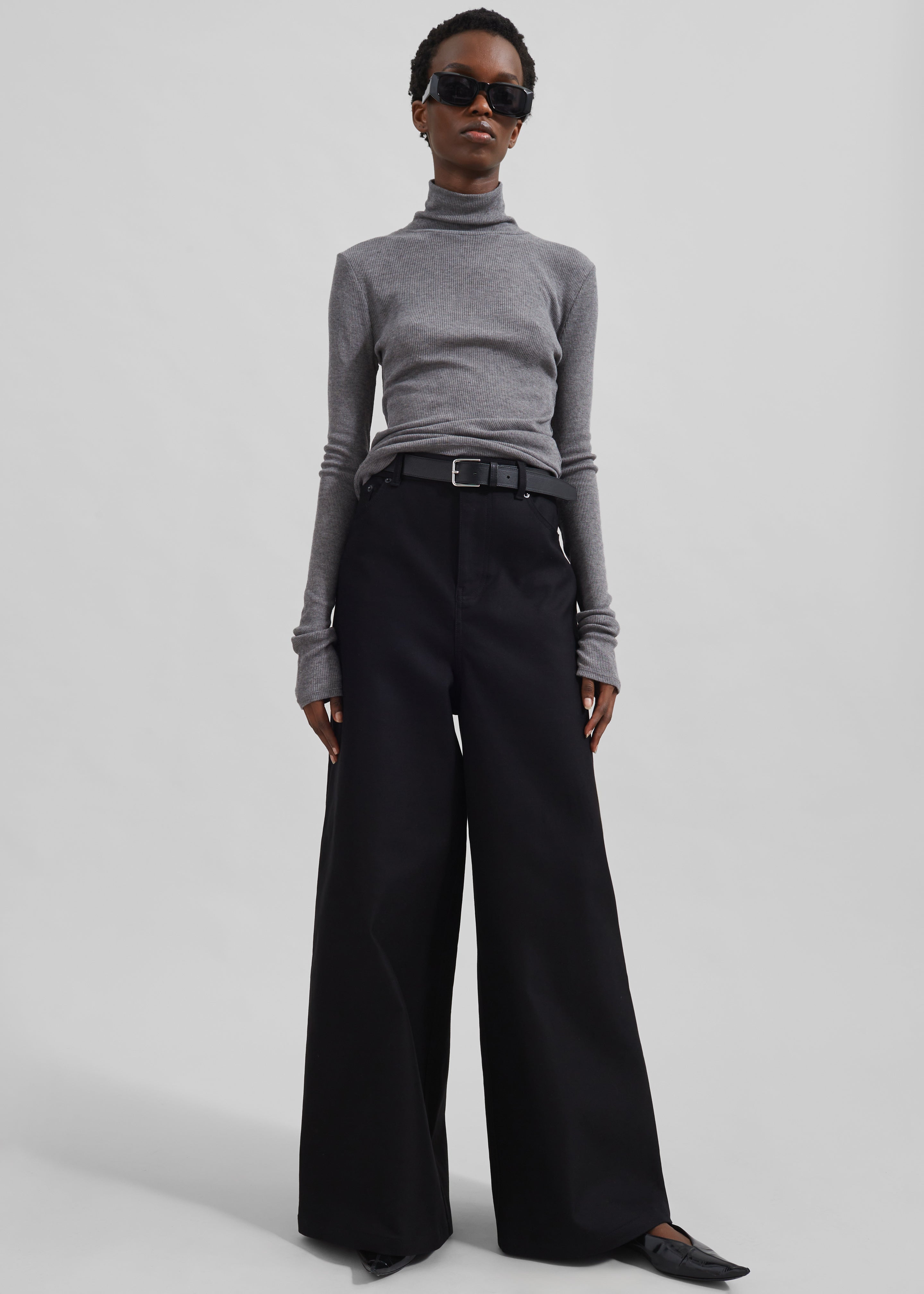 Samsøe Samsøe Sasonnet Turtleneck - Mid Grey Melange - 6