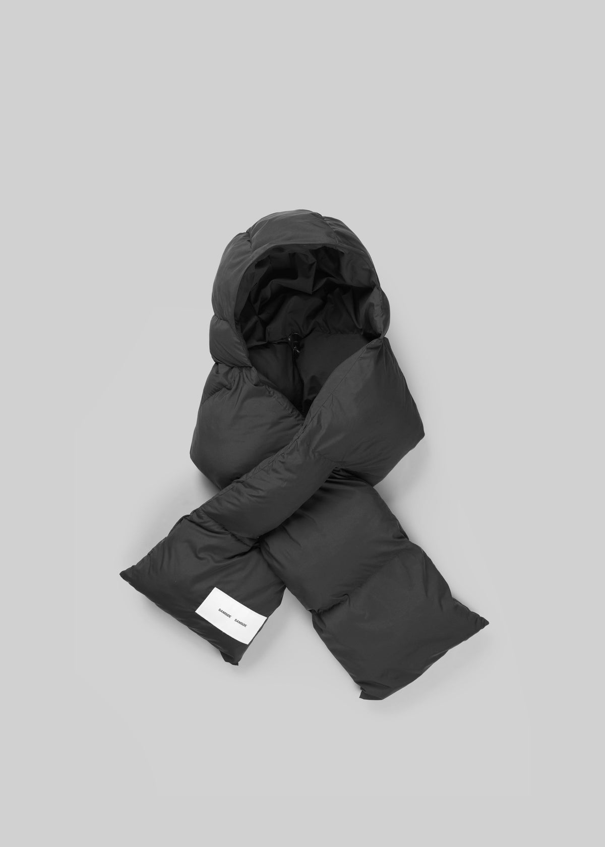 Samsøe Samsøe Satony Hooded Scarf - Black