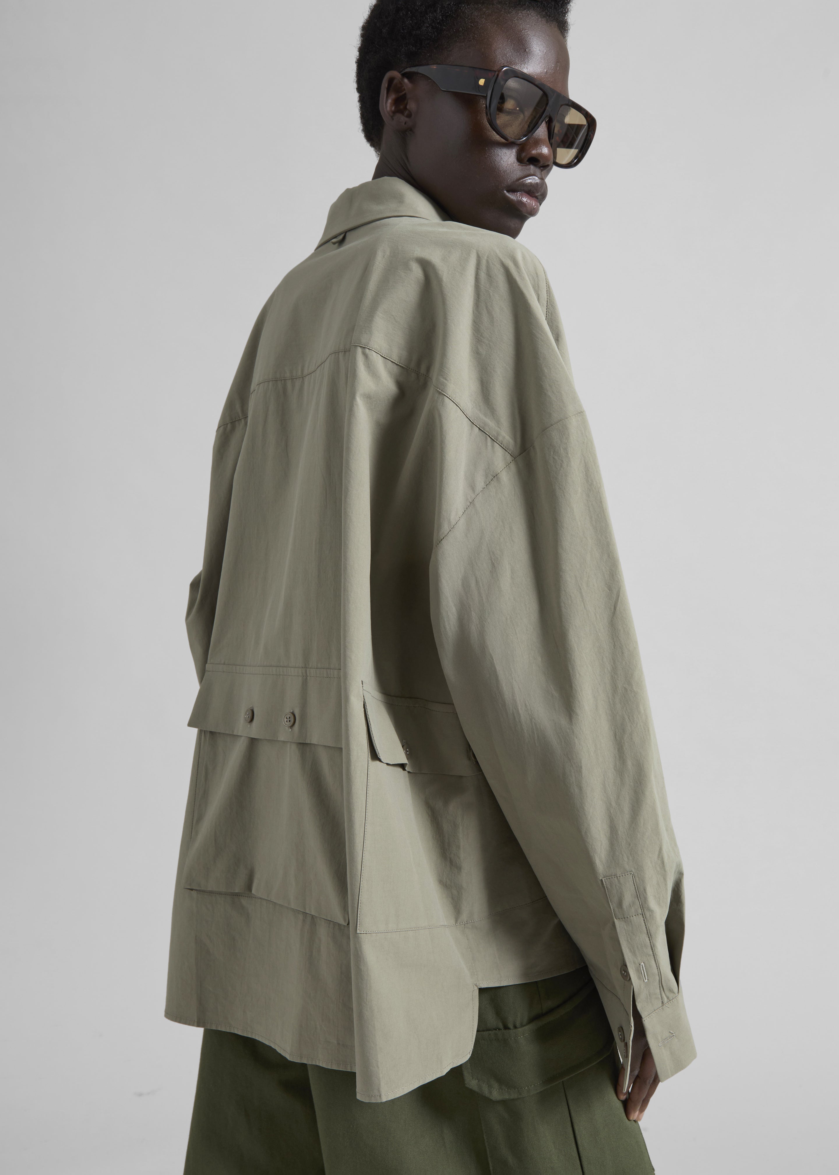 Sancey Cargo Pocket Shirt - Olive – The Frankie Shop