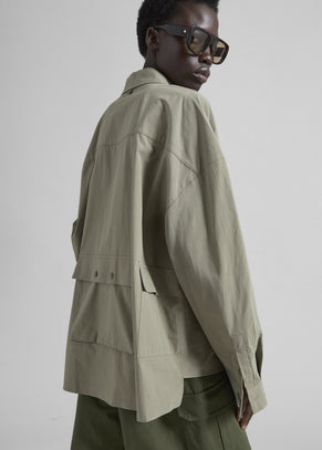 Sancey Cargo Pocket Shirt - Olive