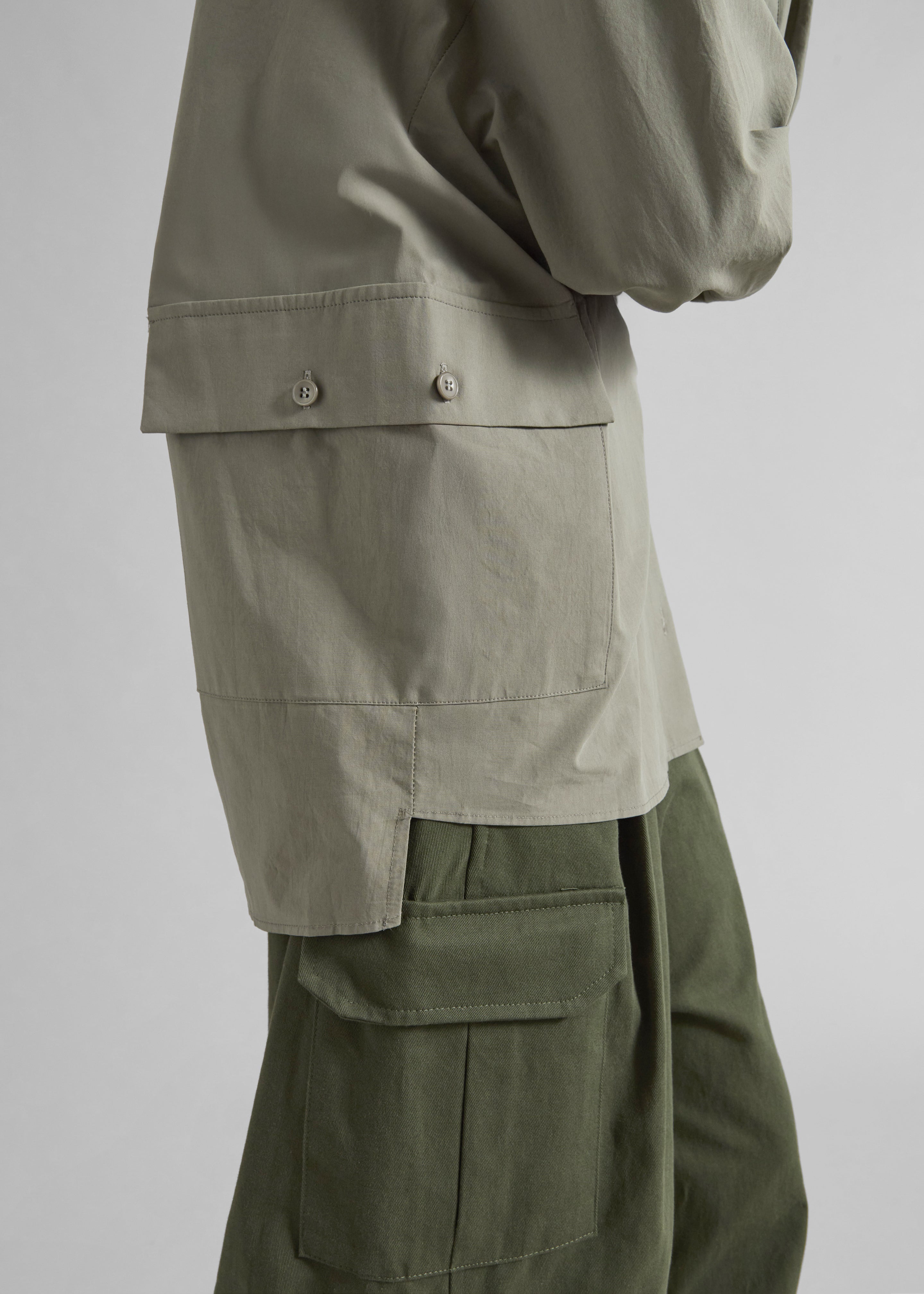 Sancey Cargo Pocket Shirt - Olive - 3