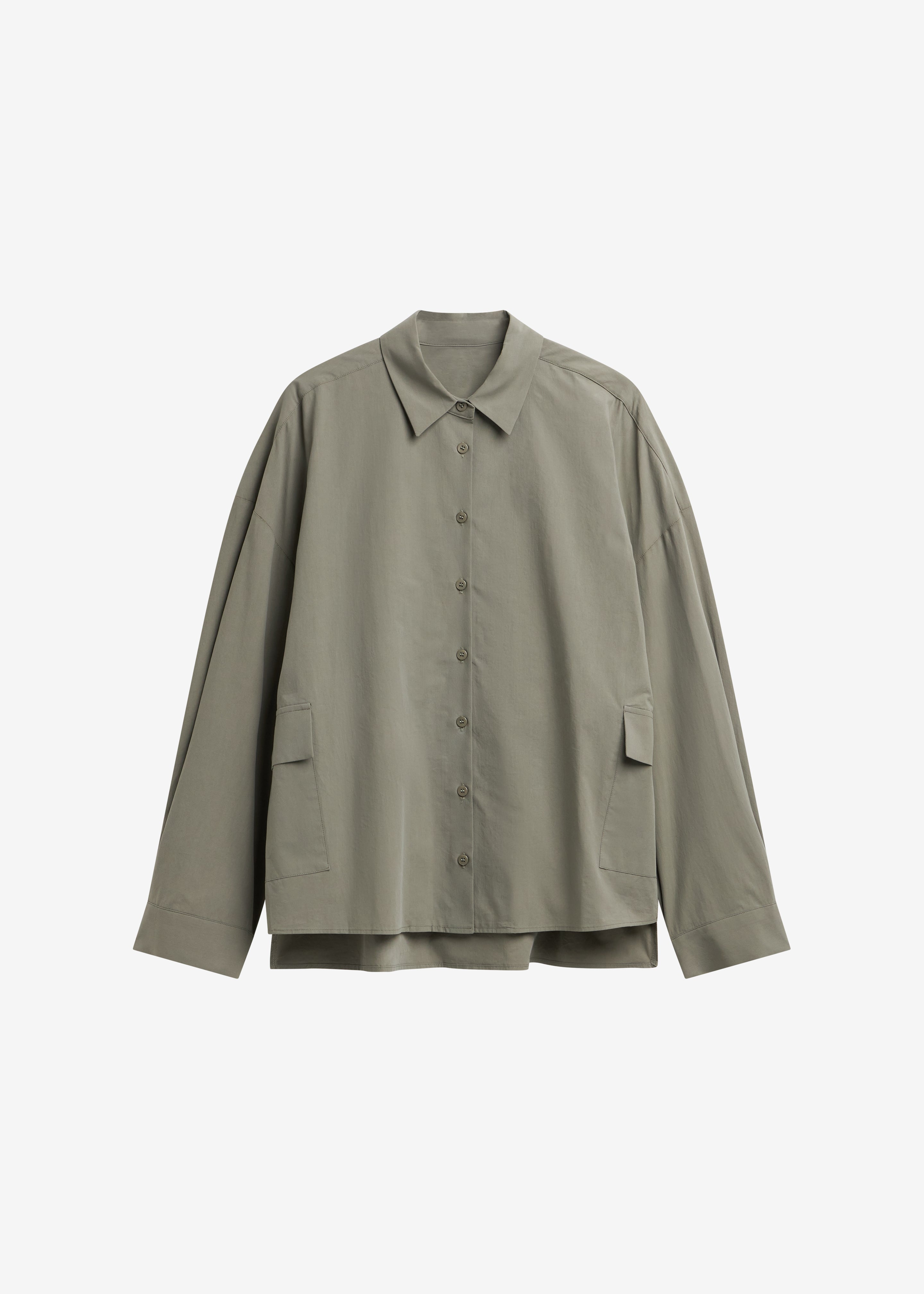 【OLIVE】Ripstop cargo pocket shirt Sancey Cargo Pocket Shirt - Olive – The Frankie Shop