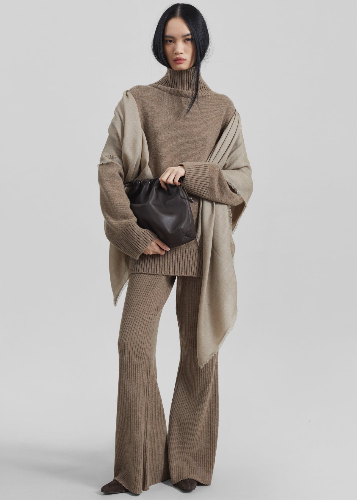 Sanova Twill Scarf - Taupe - 6