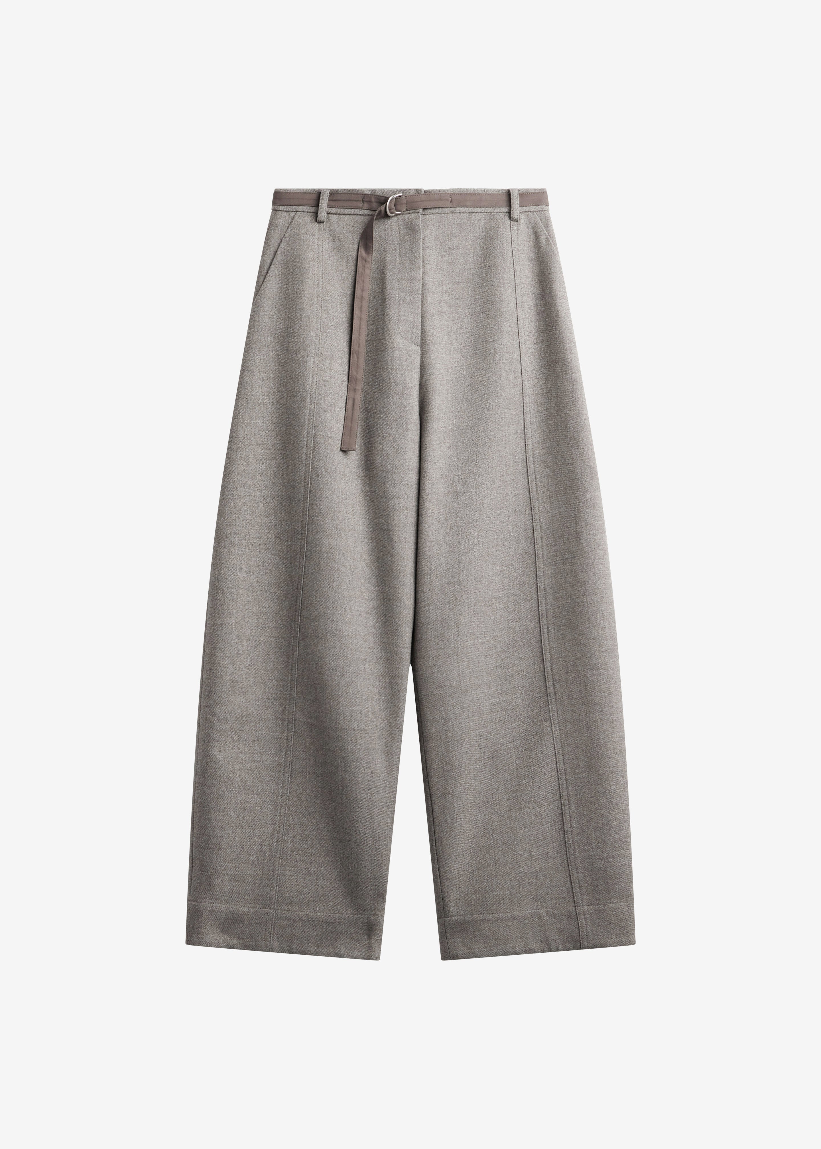 ミュージシャン hanapeco Layered Half Pants-Gray Beige L Sanve Tapered Leg Pants - Beige Melange – The Frankie Shop