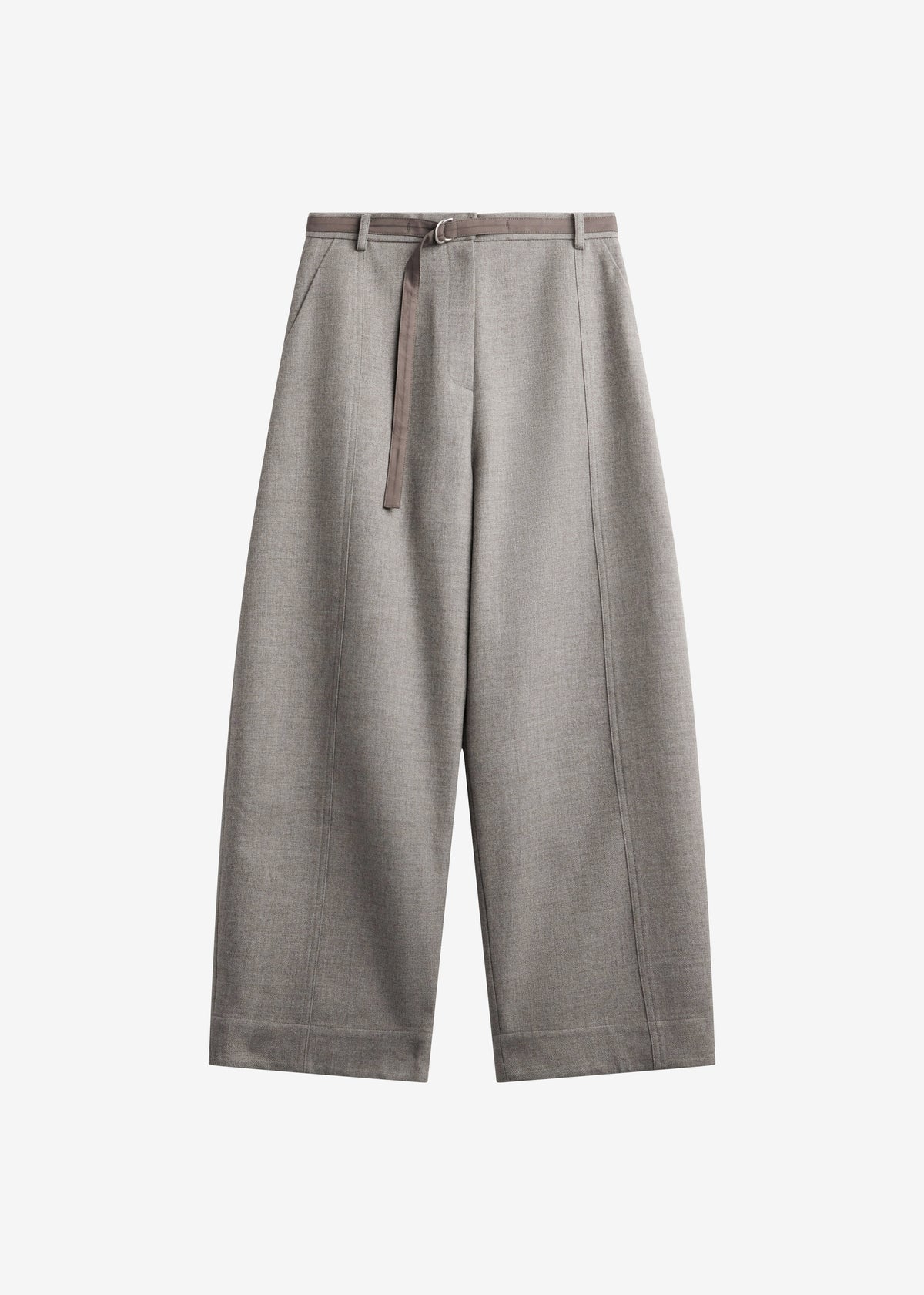 Sanve Tapered Leg Pants - Beige Melange - 8