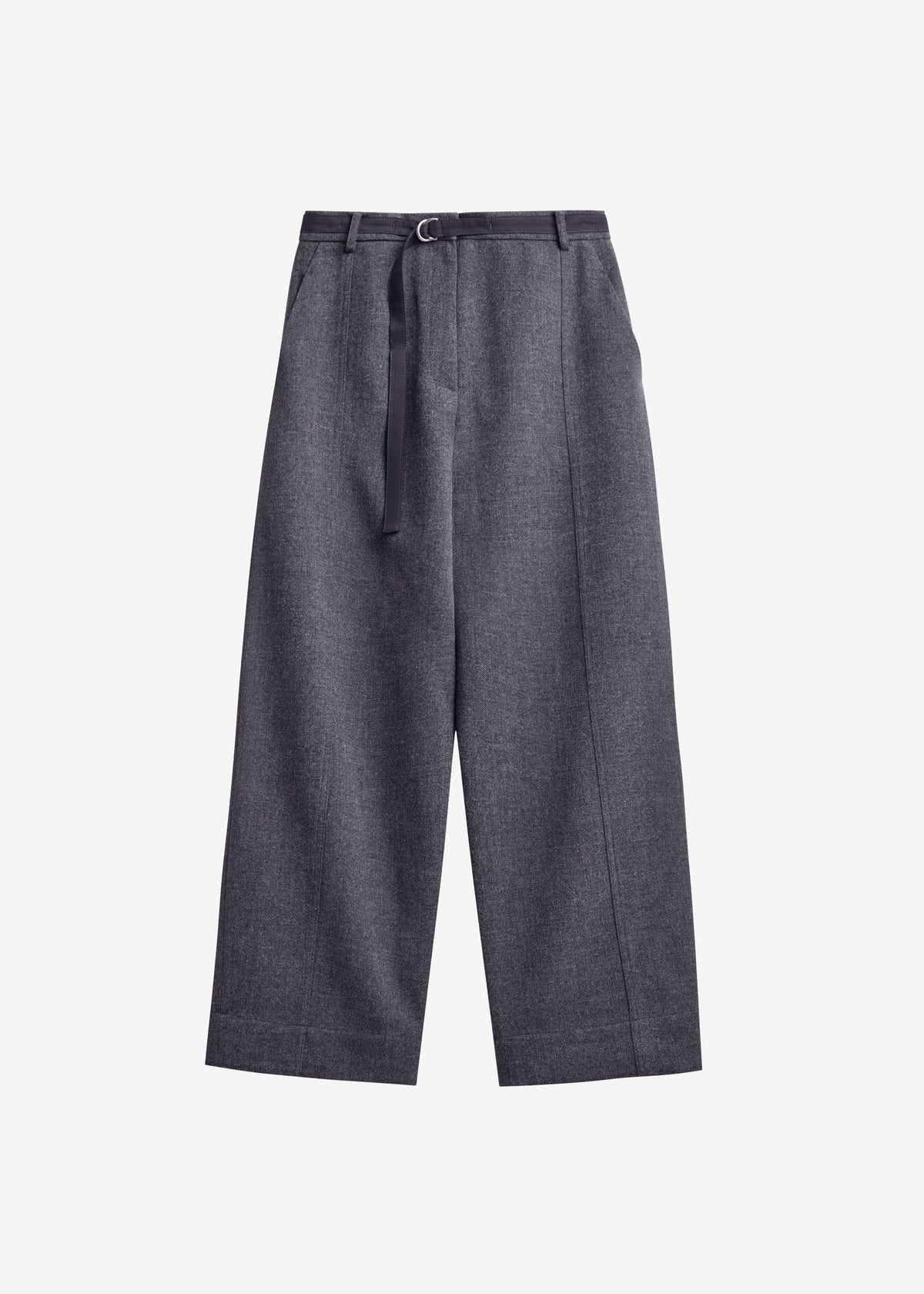 Sanve Tapered Leg Pants - Dark Grey Melange - 9
