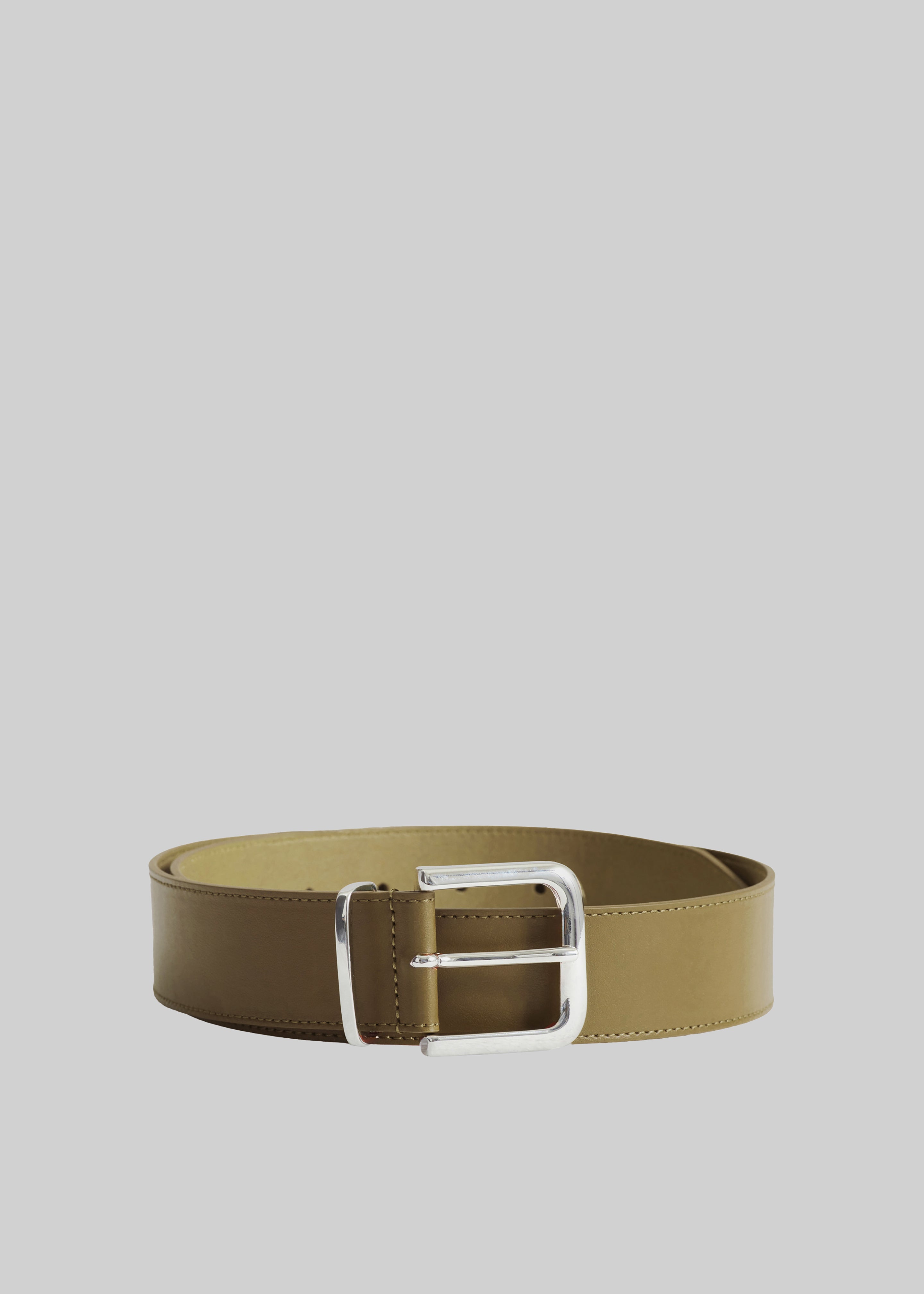 Sarno Leather Belt - Army Green - 2