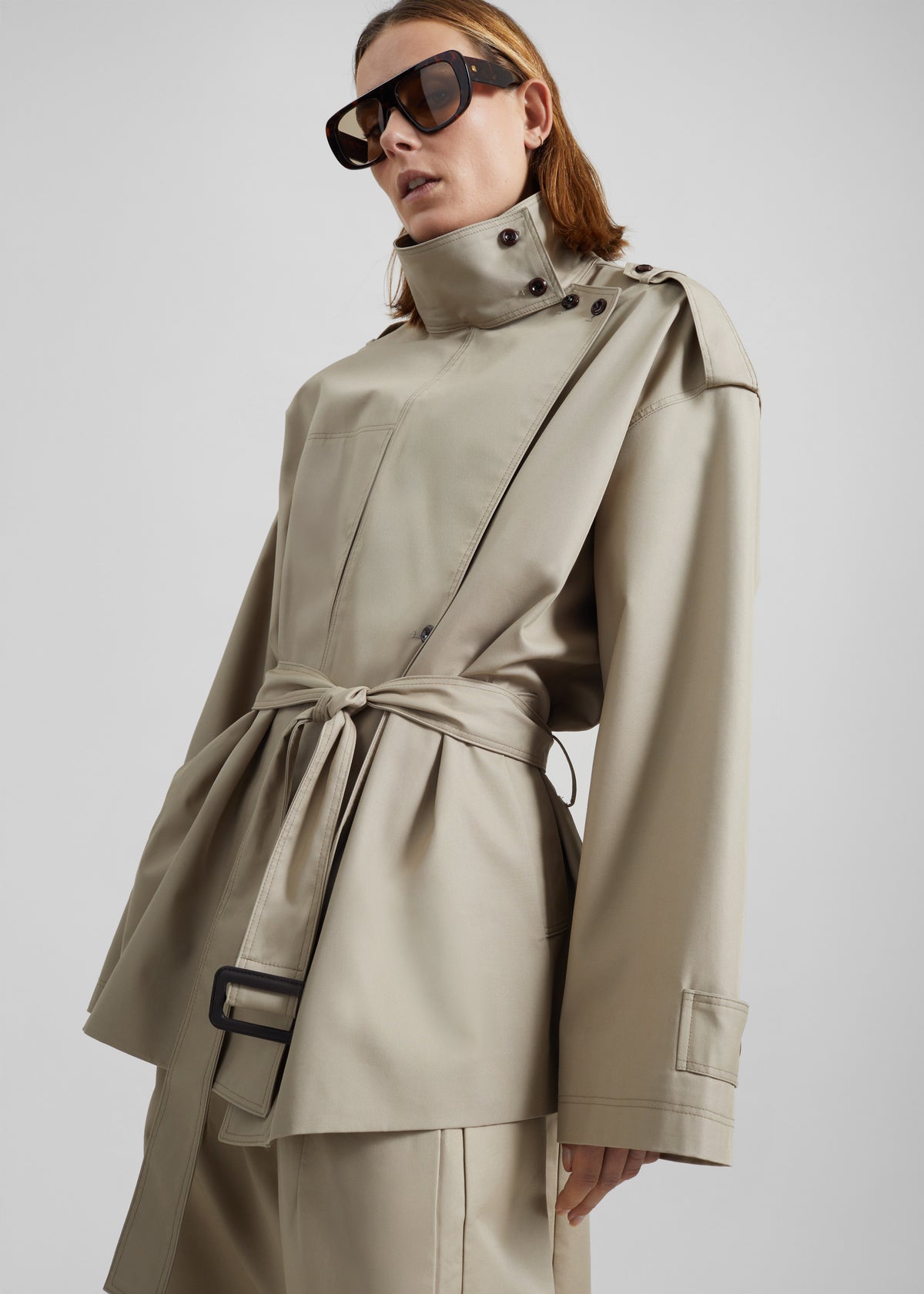 Schagen Short Trench - Beige - 5