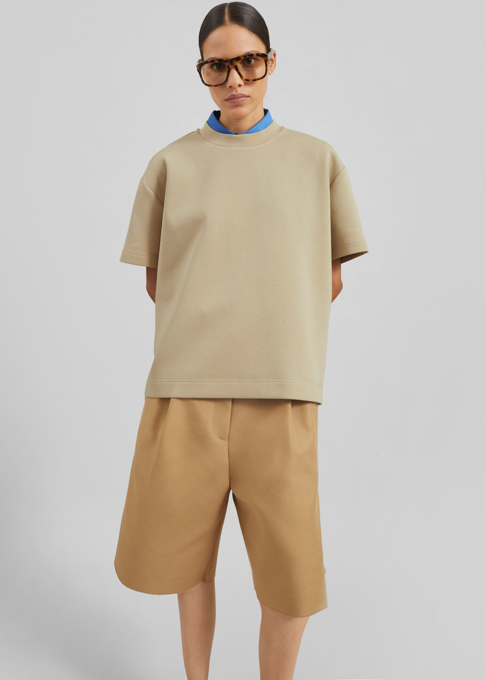 Scoob Boxy T-Shirt - Beige - 1