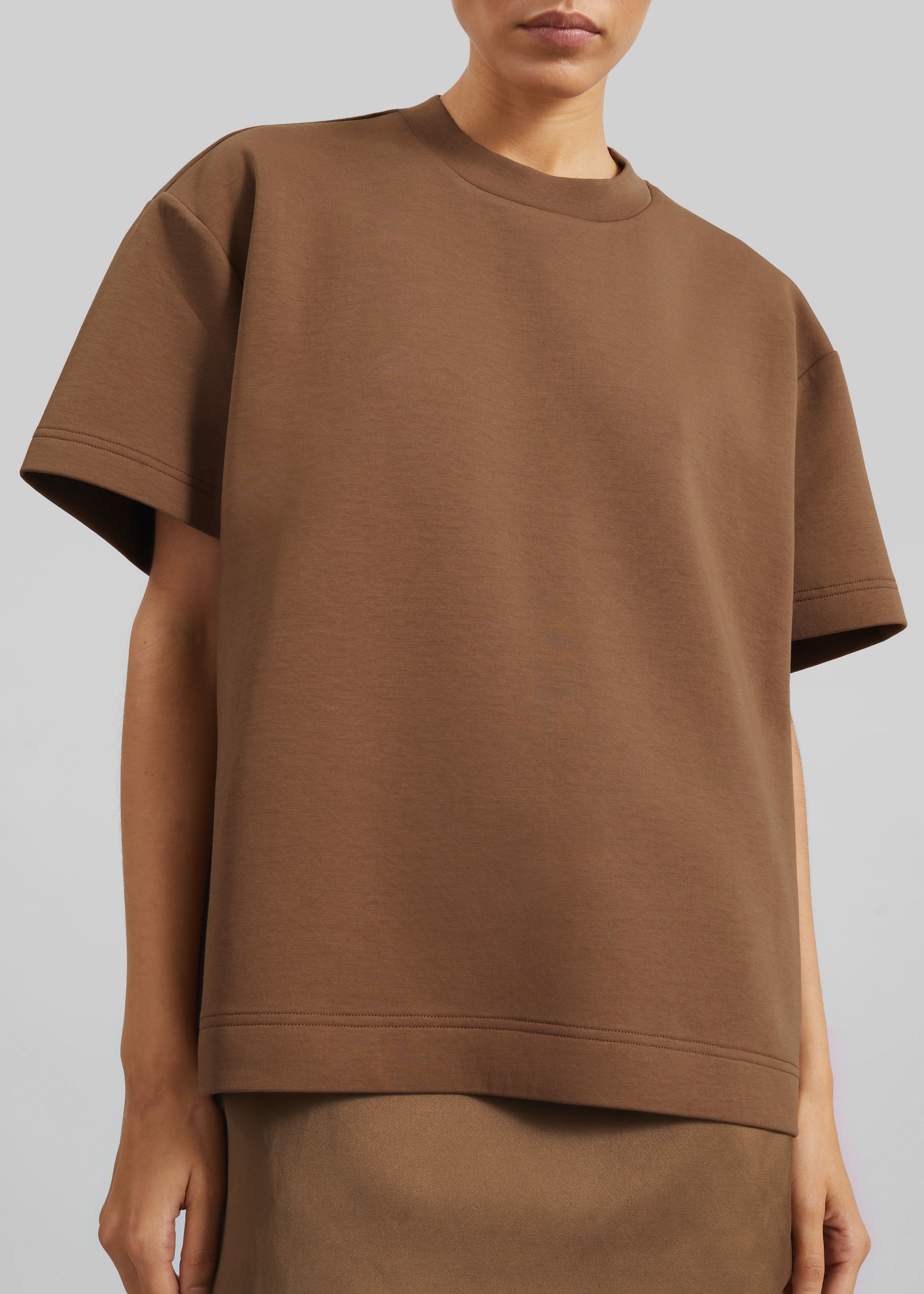 Scoob Boxy T-Shirt - Light Brown – The Frankie Shop