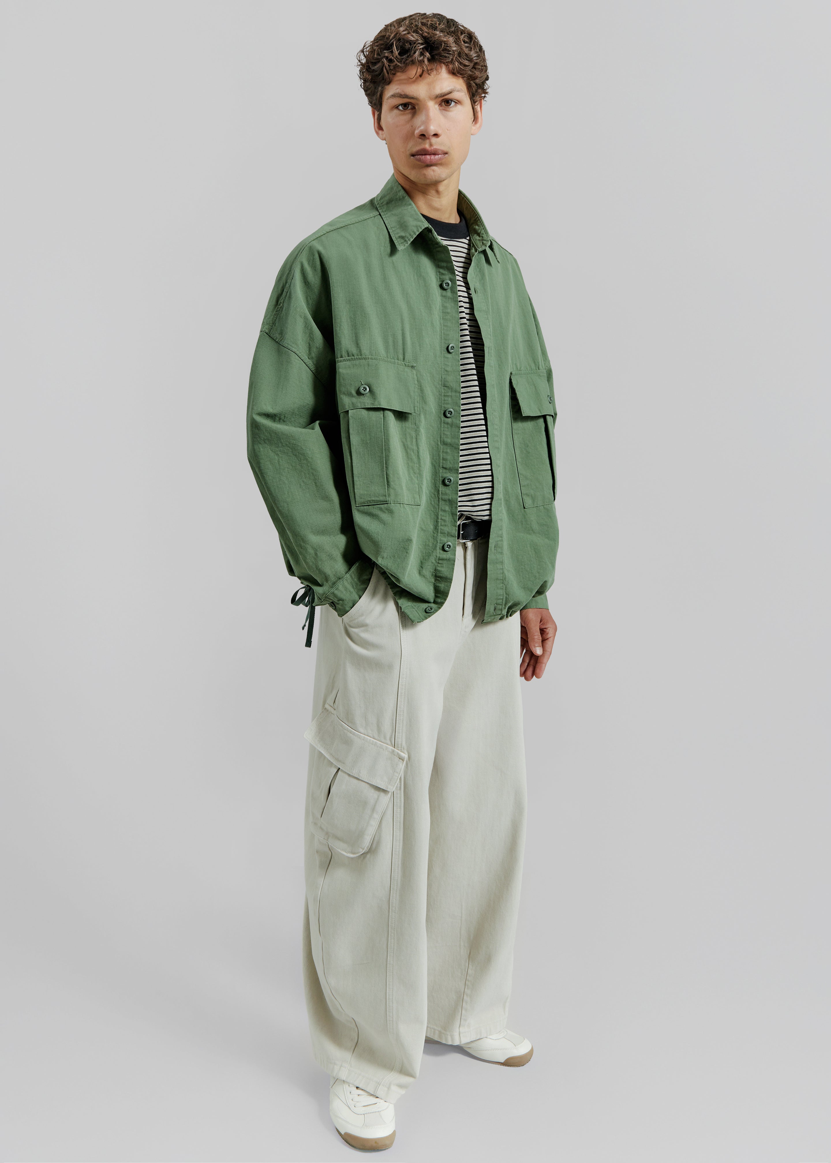 Seb Cargo Shirt - Army Green - 6