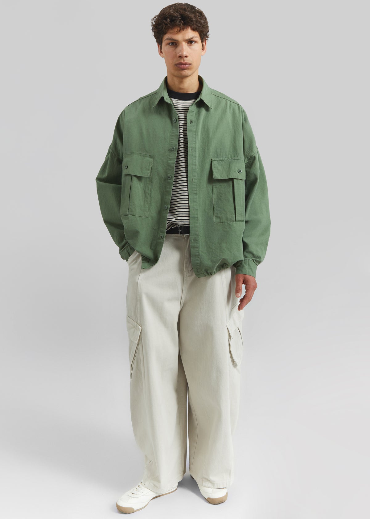 Seb Cargo Shirt - Army Green - 2
