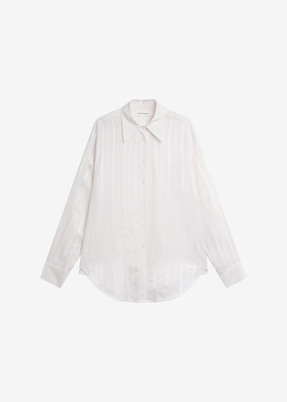 Selin Back Vent Shirt - White