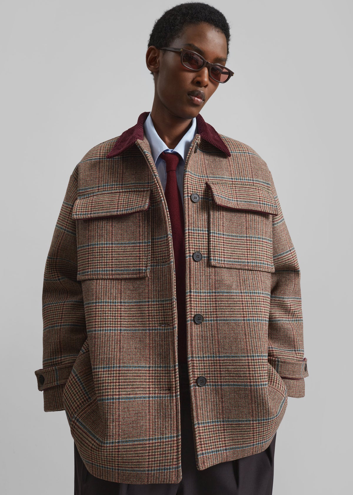 Selworth Plaid Wool Jacket Multicolor – The Frankie Shop