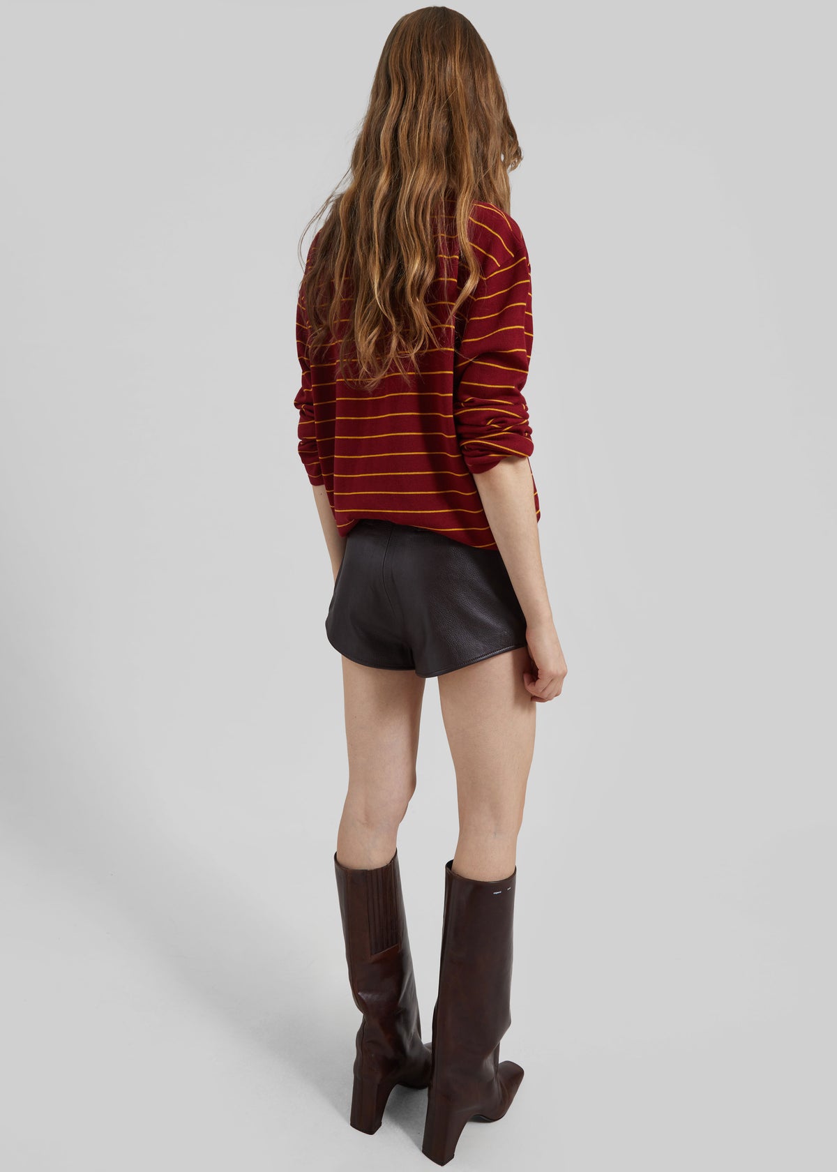Sena Knit Pullover - Red/Yellow Stripe - 8