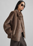 Senja Faux Fur Jacket - Brown