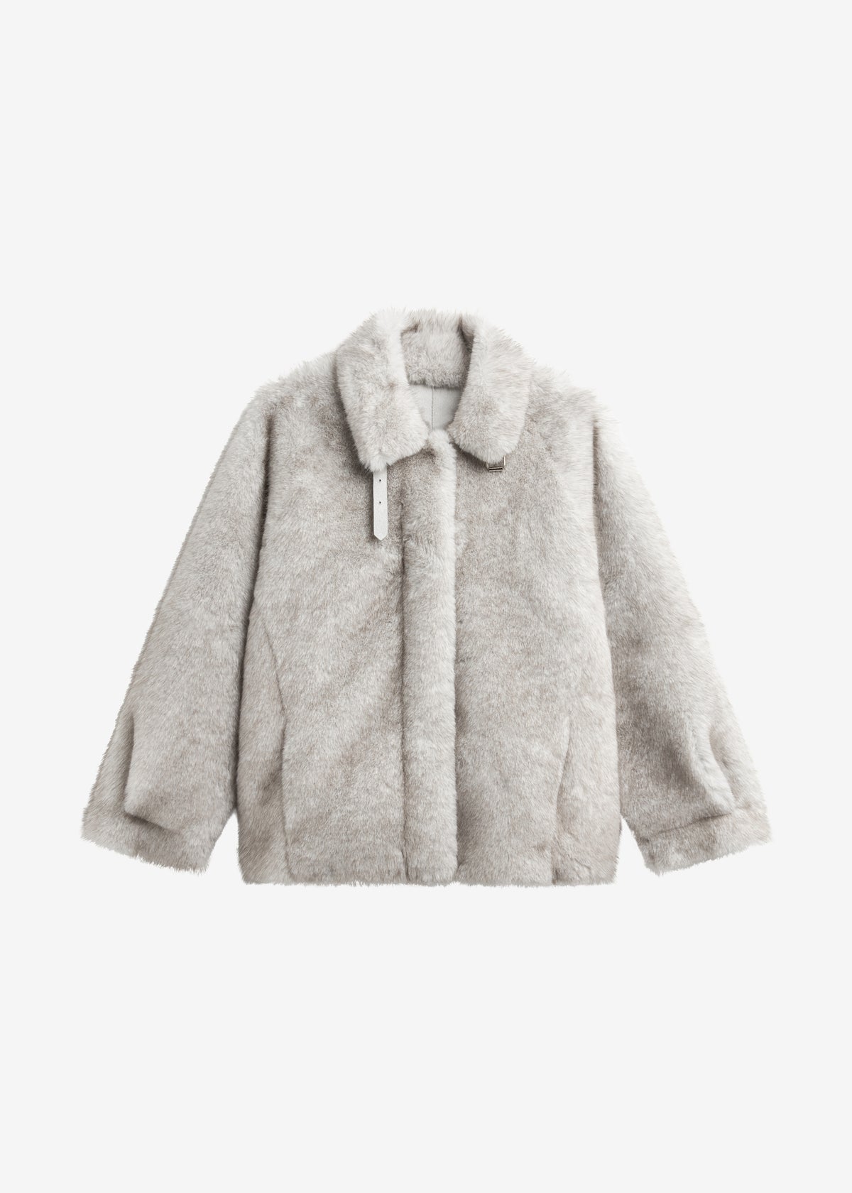 Senja Faux Fur Jacket - Light Beige - 7