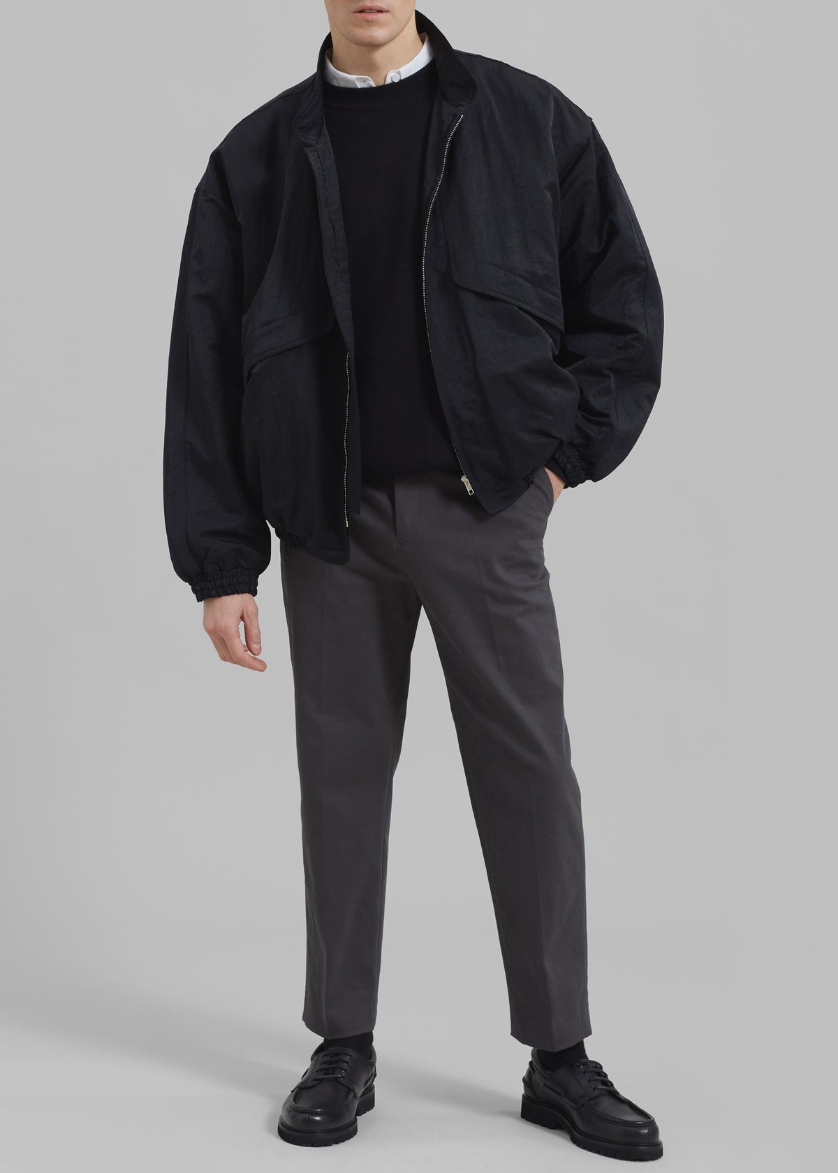 Seth Oversized Jacket - Black - 5