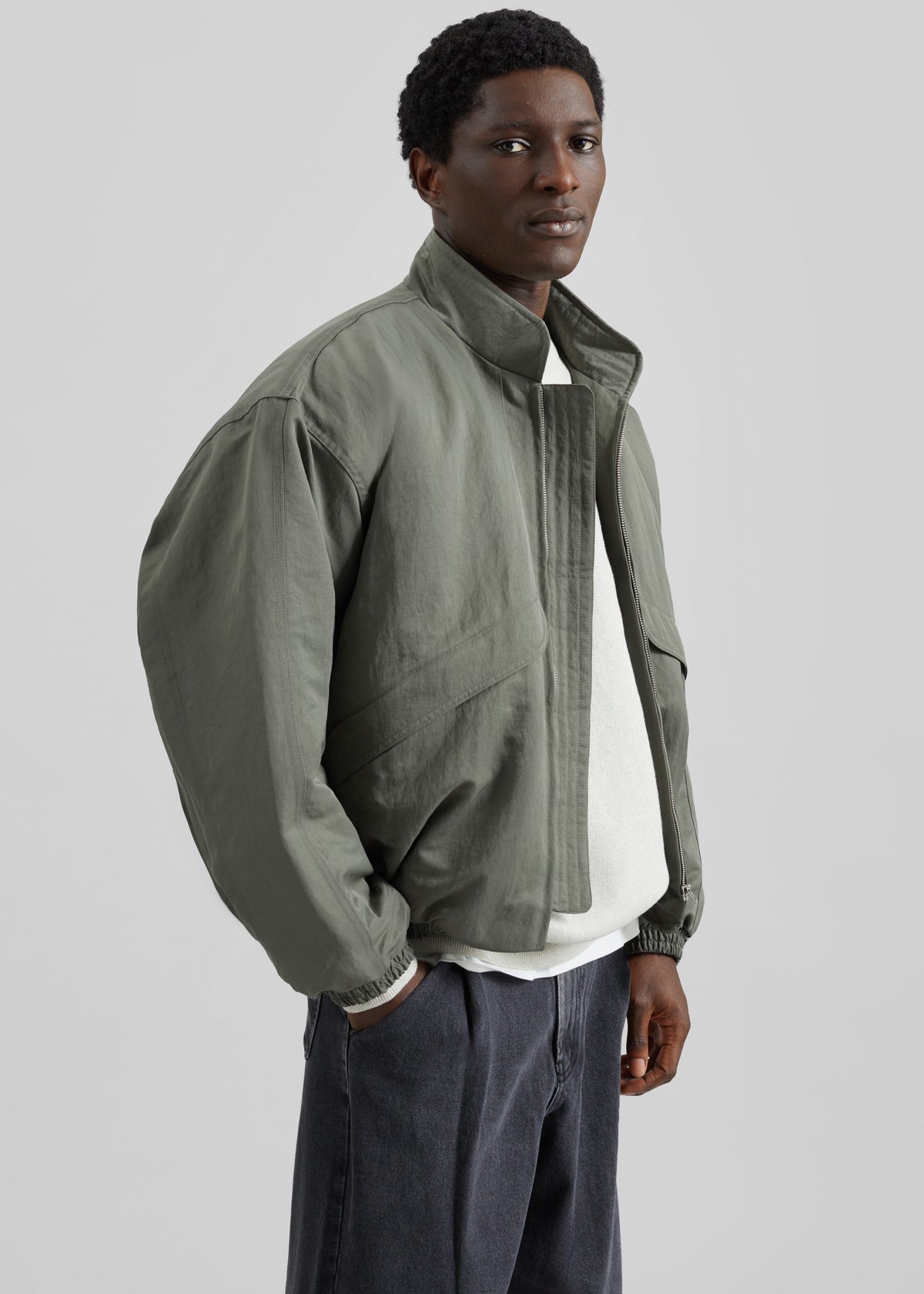 Seth Oversized Jacket - Khaki - 6