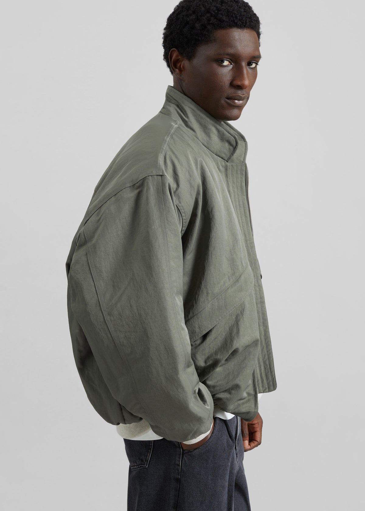 Seth Oversized Jacket - Khaki - 11
