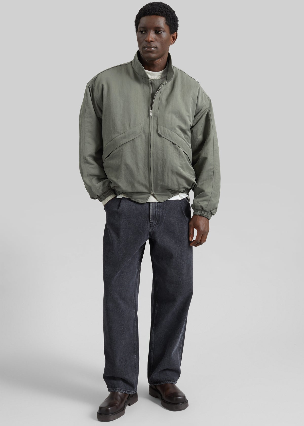 Seth Oversized Jacket - Khaki - 10