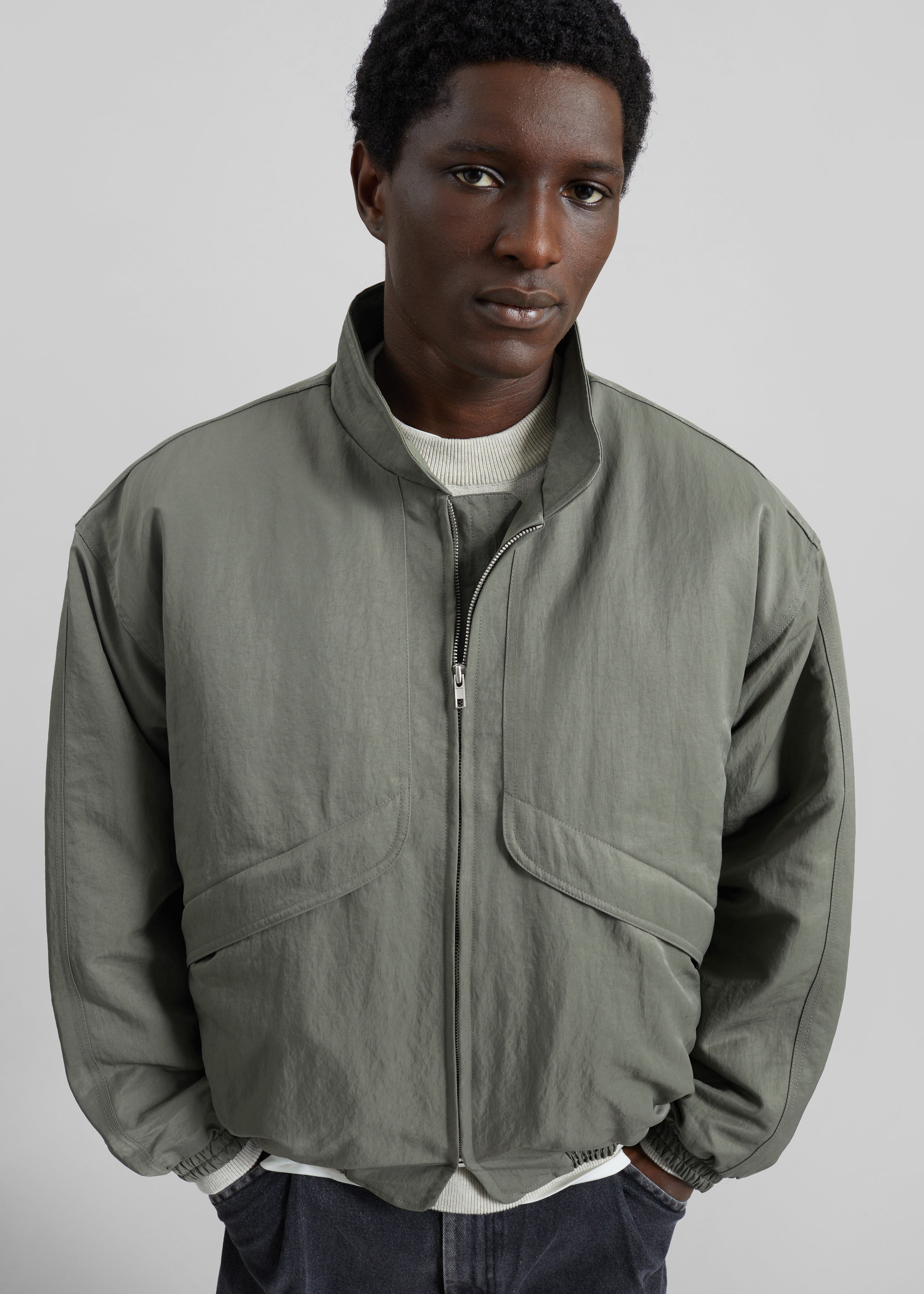 Seth Oversized Jacket - Khaki - 8
