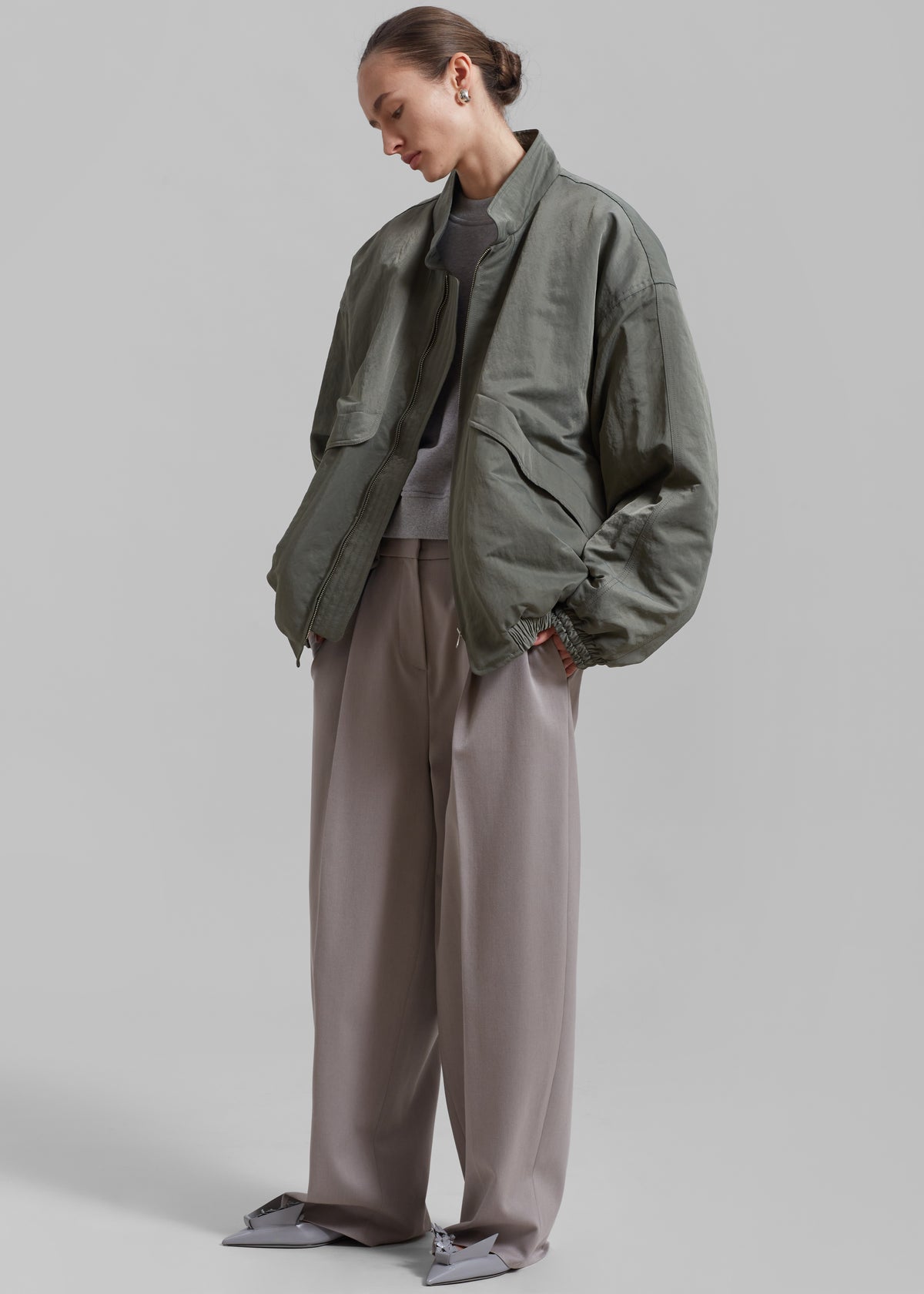 Seth Oversized Jacket - Khaki - 3