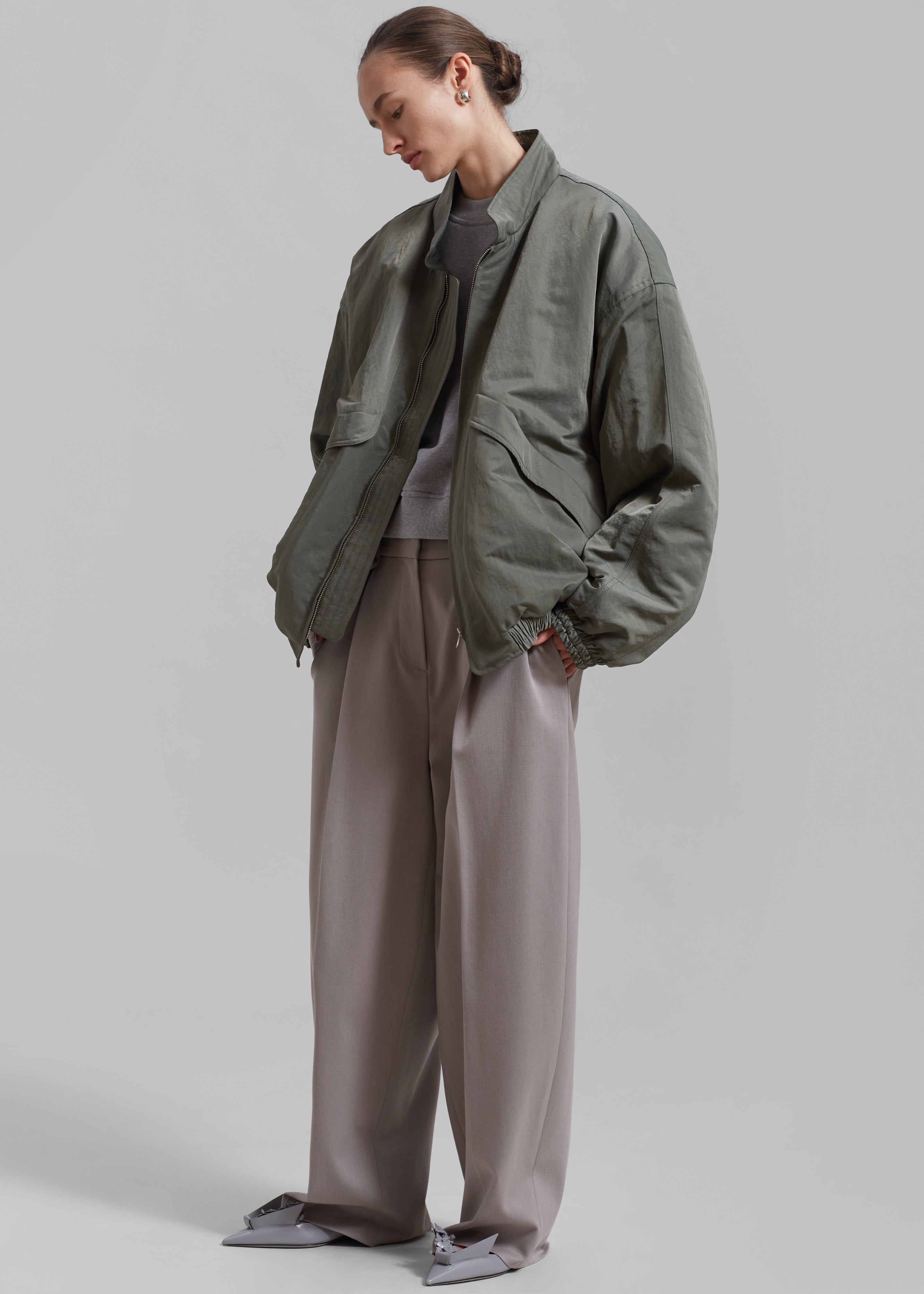 Seth Oversized Jacket - Khaki - 3