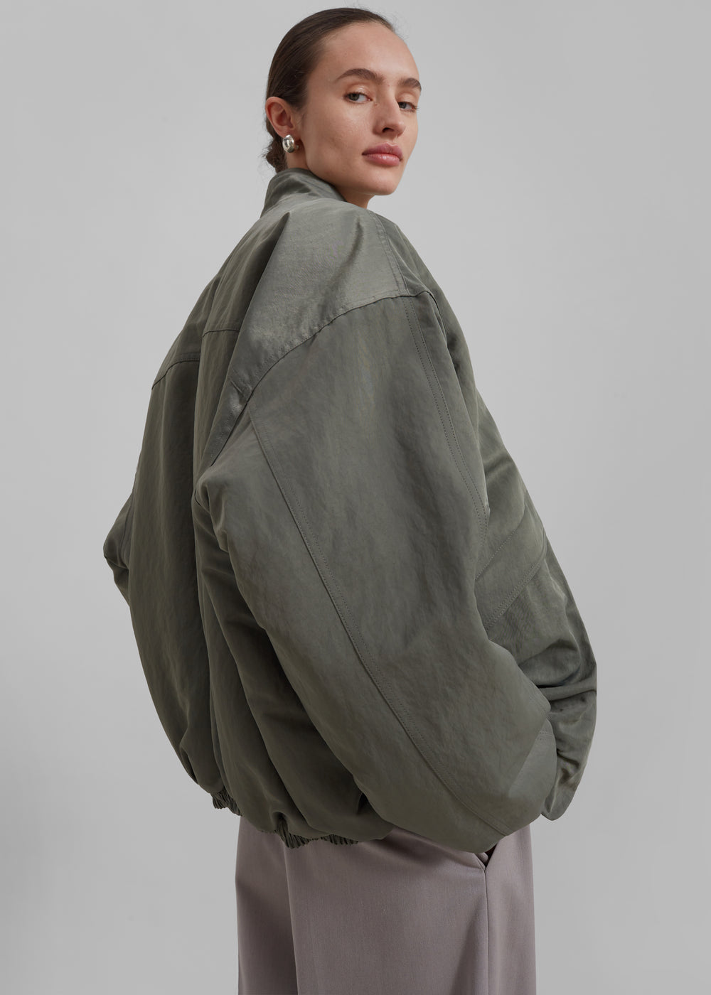 Seth Oversized Jacket - Khaki - 1