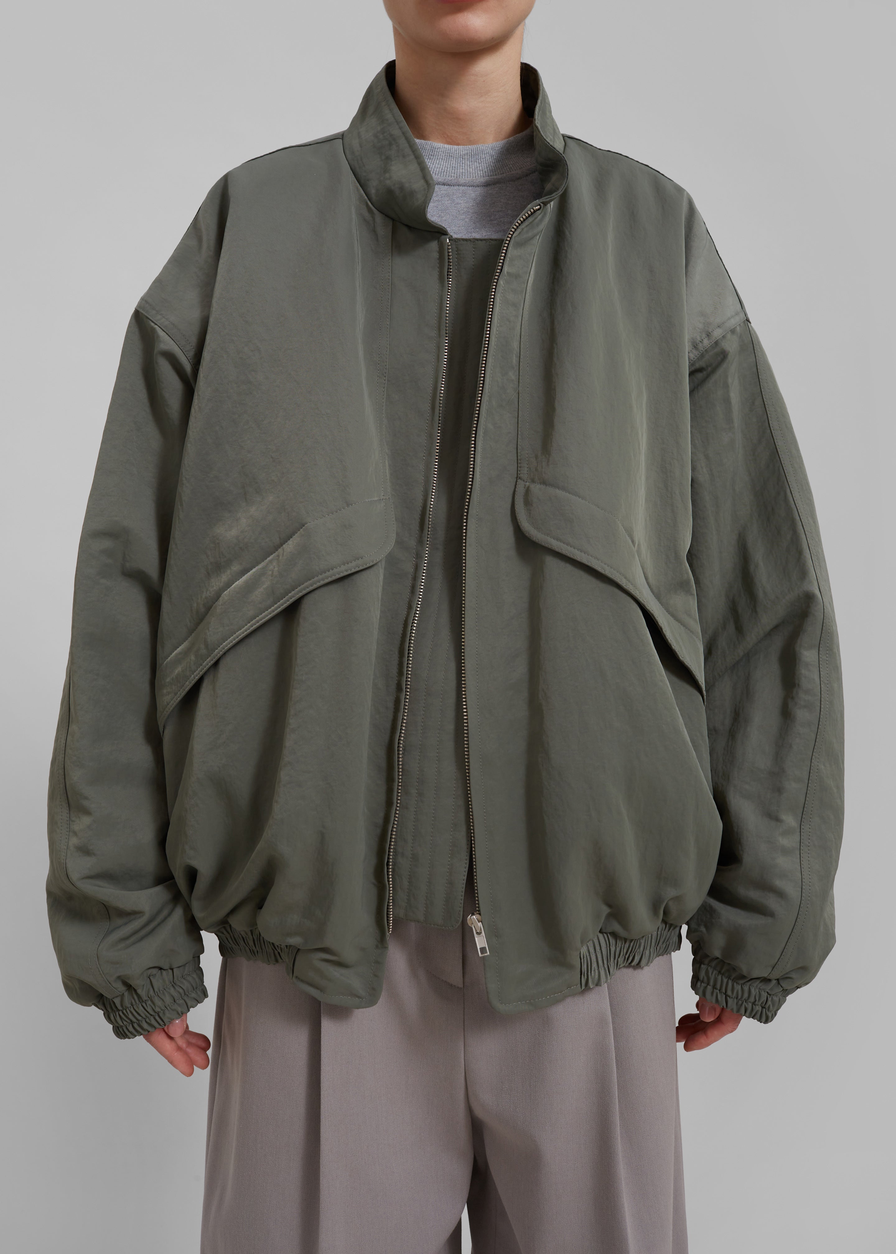 Seth Oversized Jacket - Khaki - 4