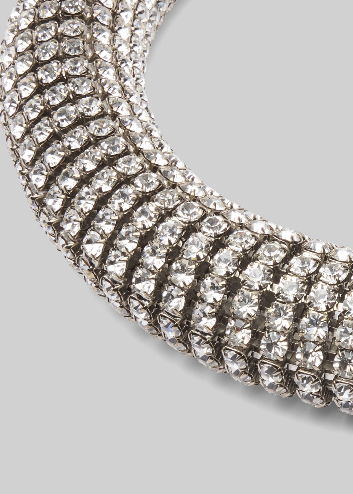Sharra Pagano Crystal Glow Tubular Necklace - Silver - 3