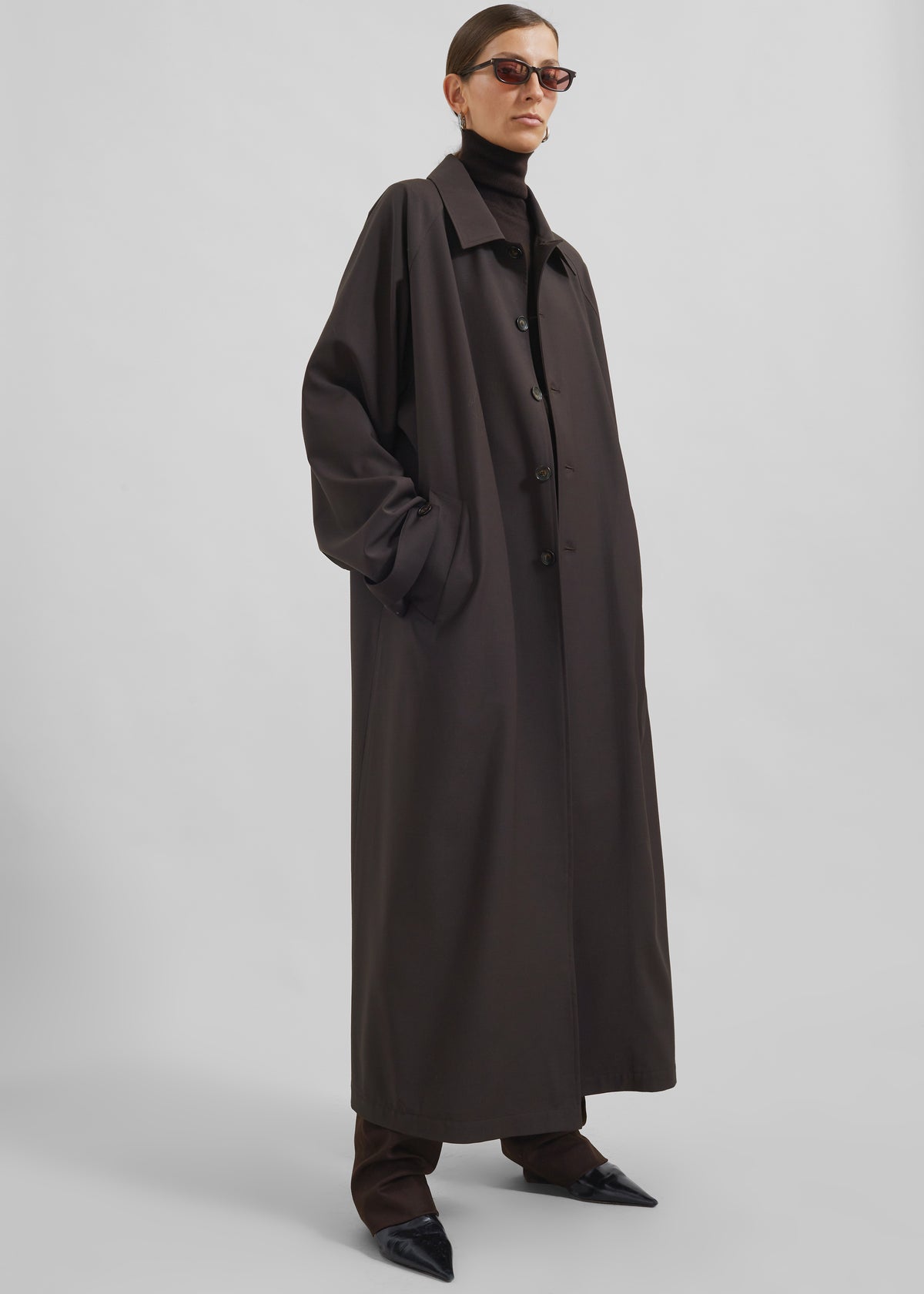 Shay Trench Coat - Brown - 3