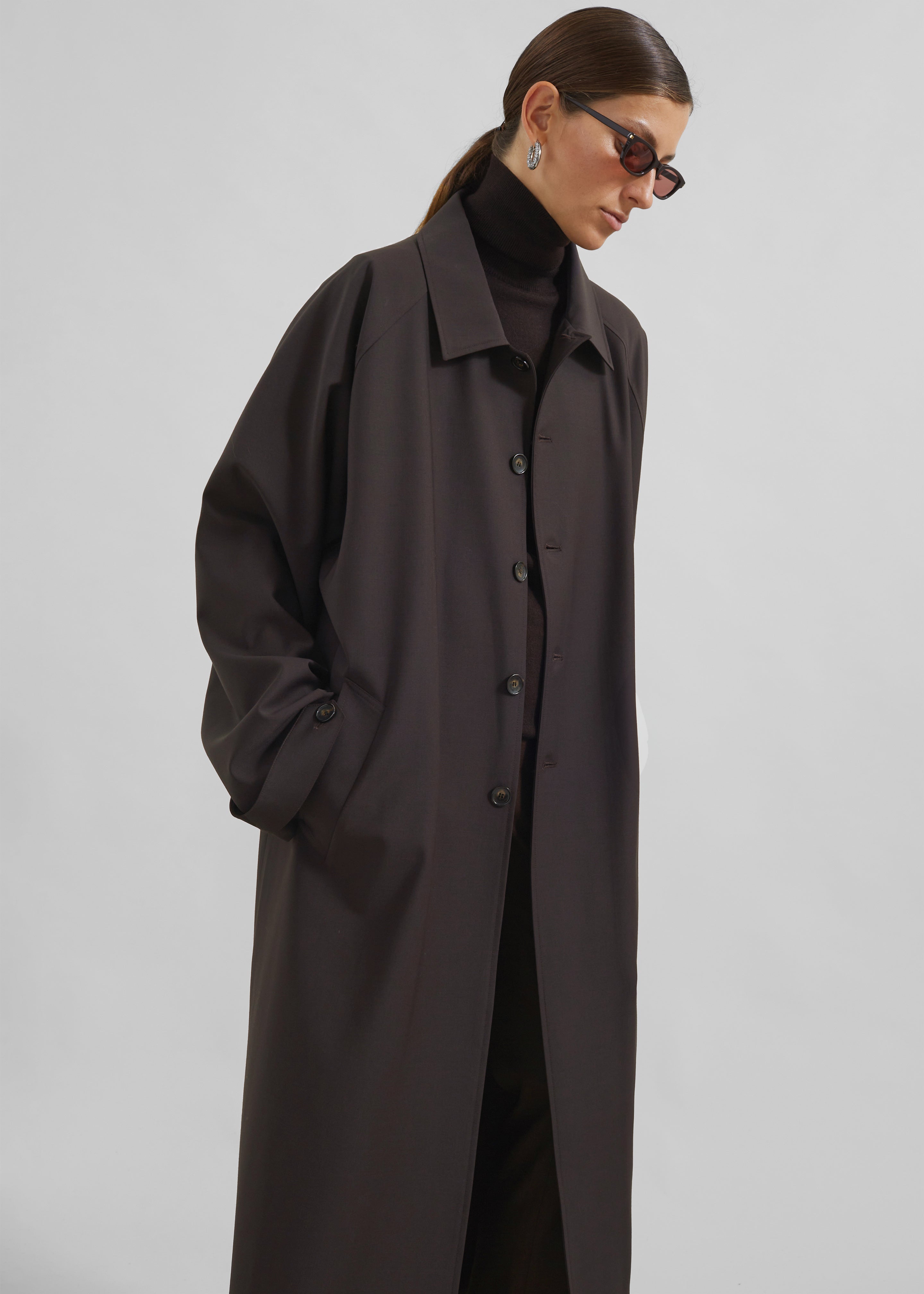 Shay Trench Coat - Brown - 8