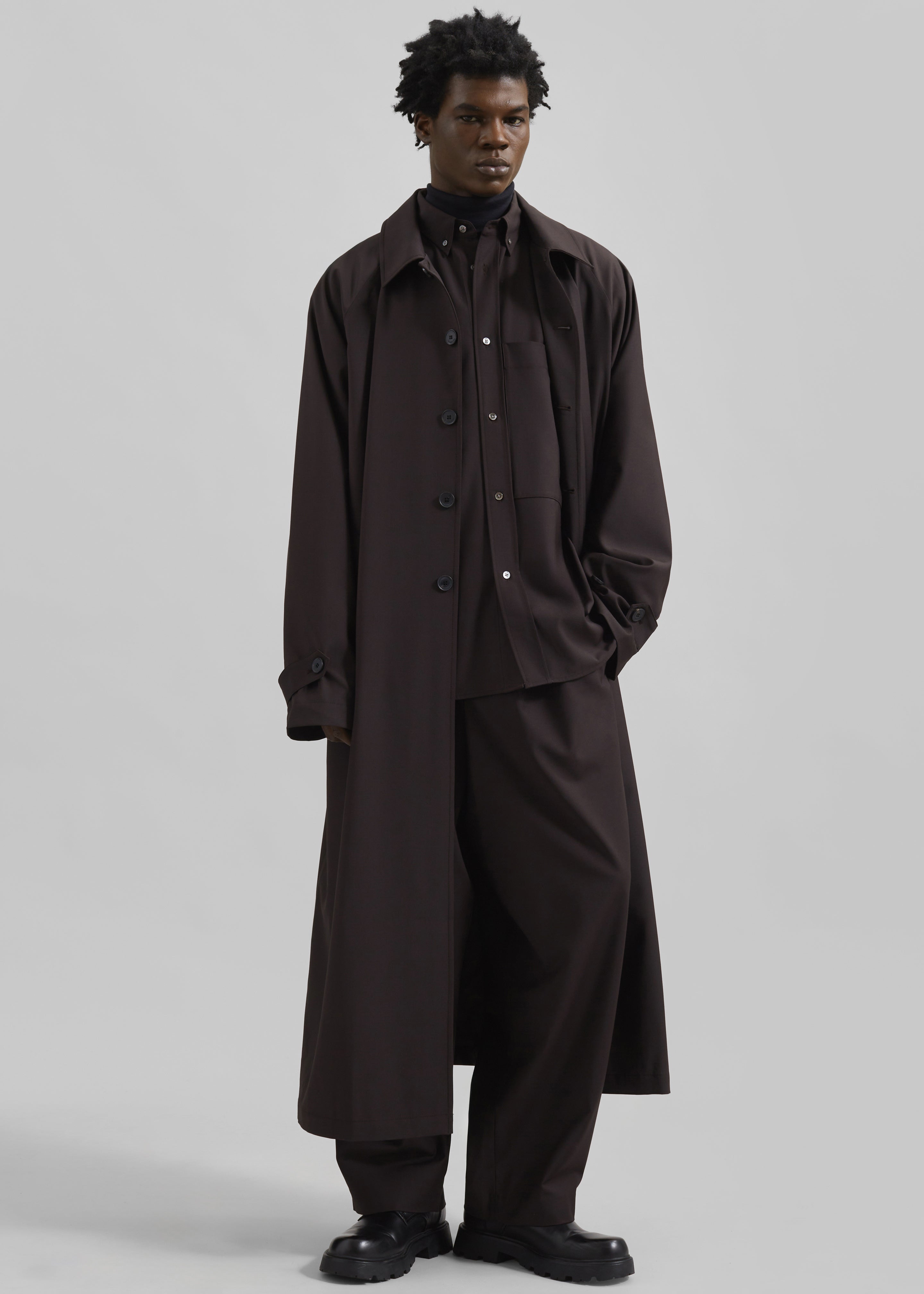 Shay Trench Coat - Brown - 14