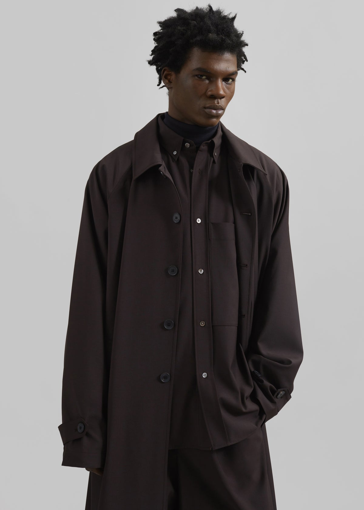 Shay Trench Coat - Brown - 15