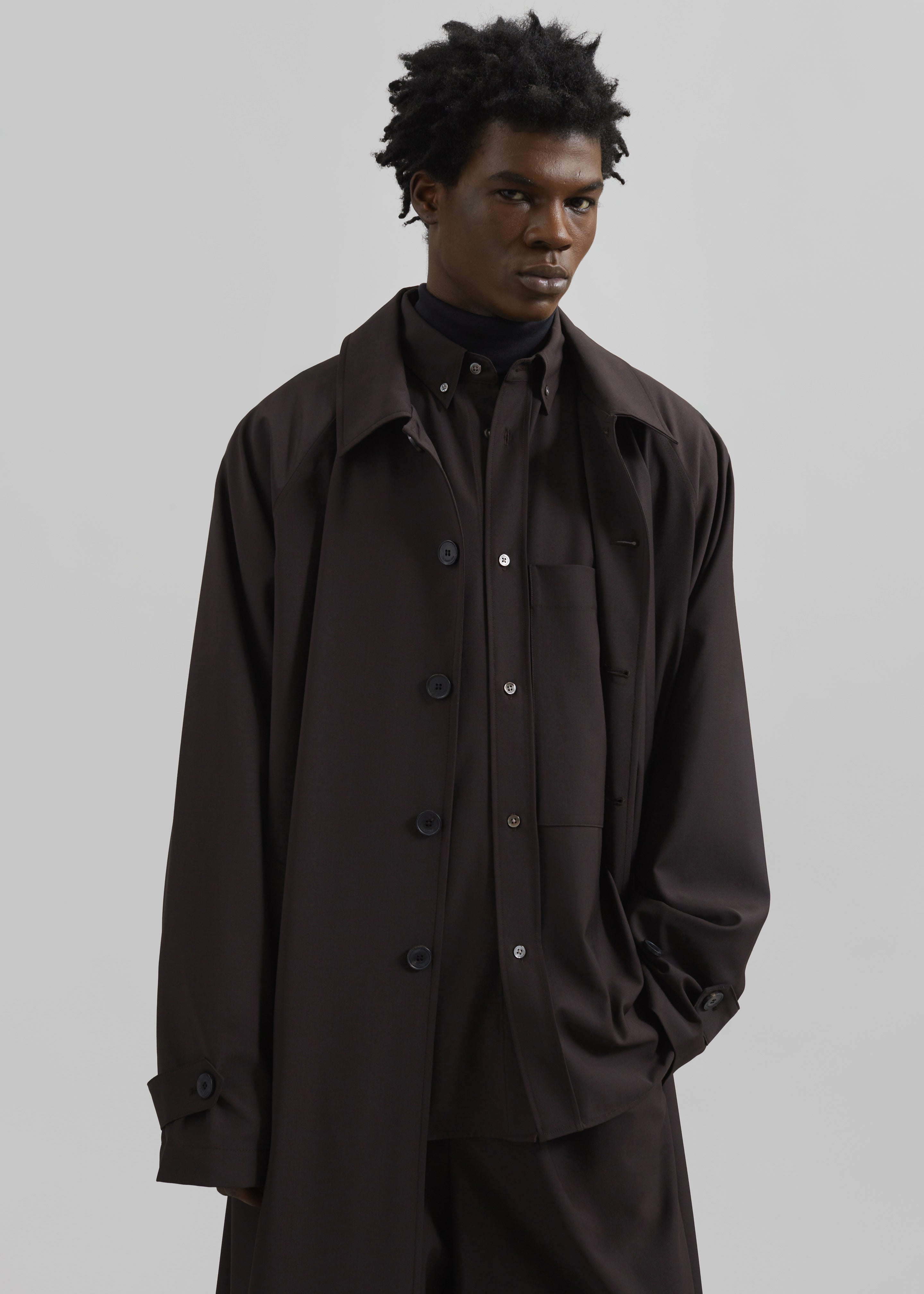 Shay Trench Coat - Brown - 15