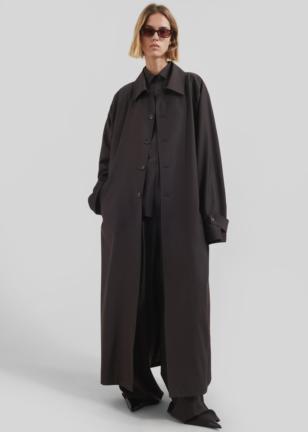 Shay Trench Coat - Brown - 7